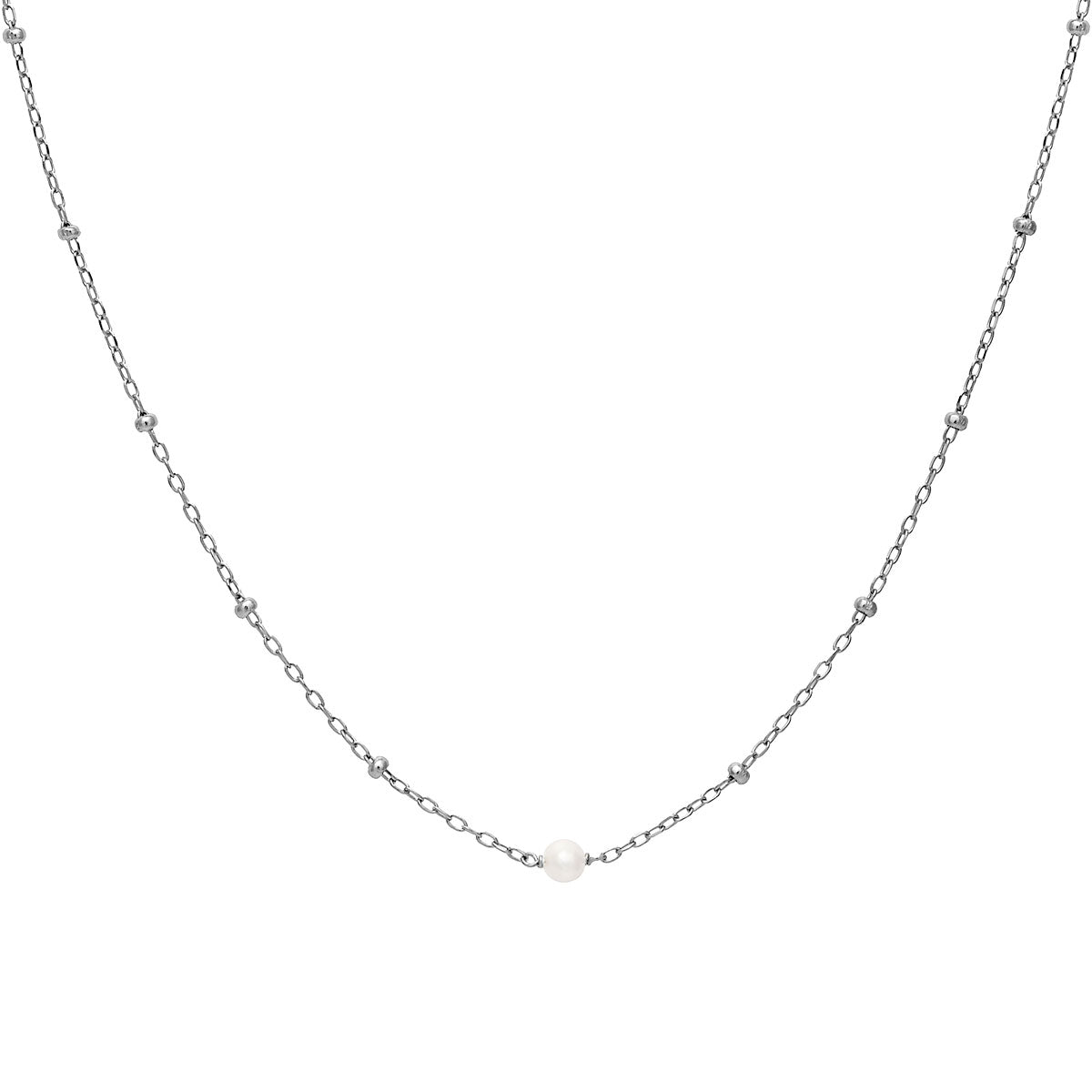 Disco Pearl Necklace for Women - Elegant & Shiny Fashion Jewelry - Perfect for Parties, Weddings & Evening Events