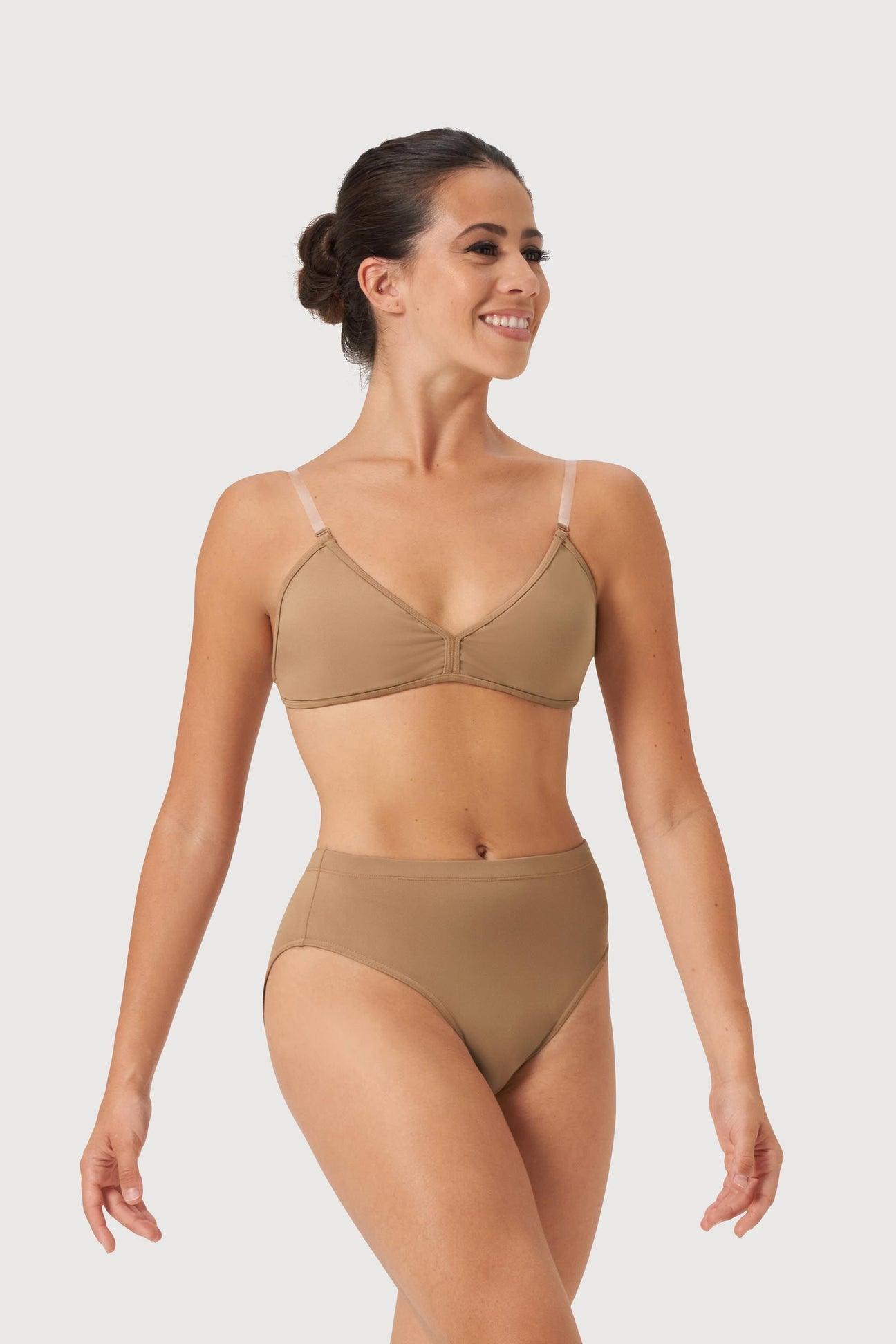 Bloch Women's Deva V-Front Sports Bra - Comfortable Support for Yoga, Gym & Active Wear