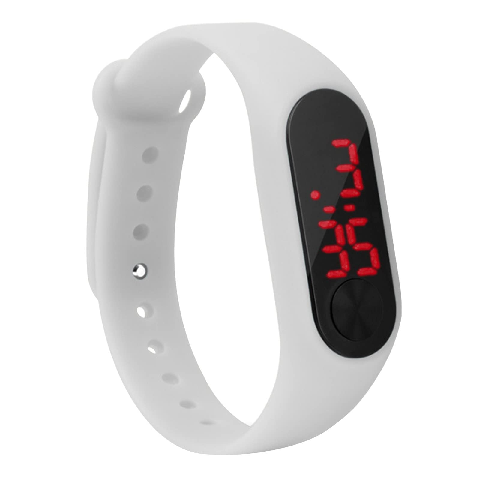 SHANZG Unisex Digital Sports Watch with LED Display, Silicone Strap & Hand Ring - Waterproof Fitness Tracker for Kids, Teens & Adults - Perfect for Running, Swimming & Outdoor Activities