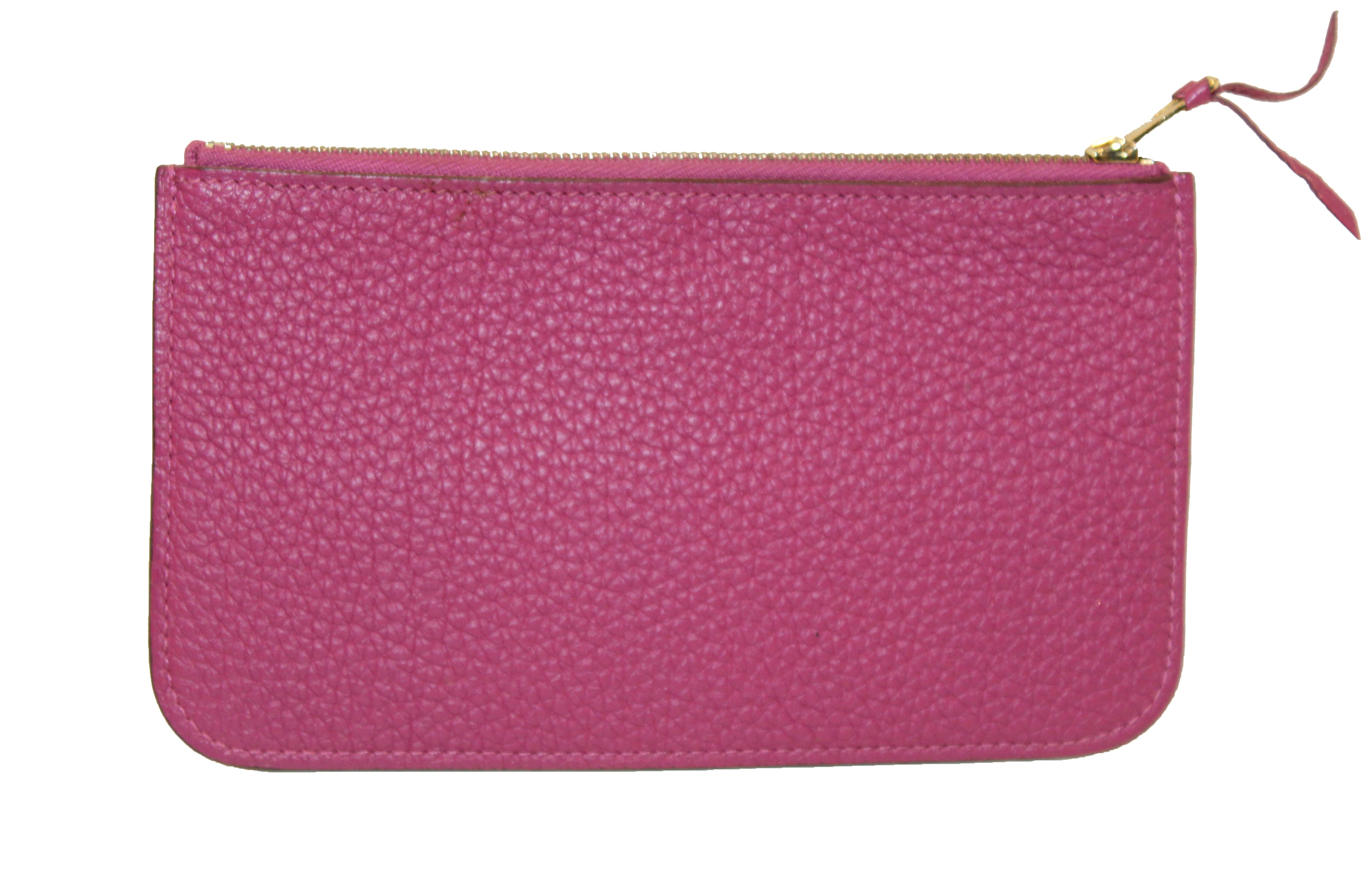 Authentic Hermes Pink Rose Pourpre Togo Leather Dogon Duo Wallet - Luxury Bifold Card Holder for Women - Perfect for Everyday Use & Gift Giving