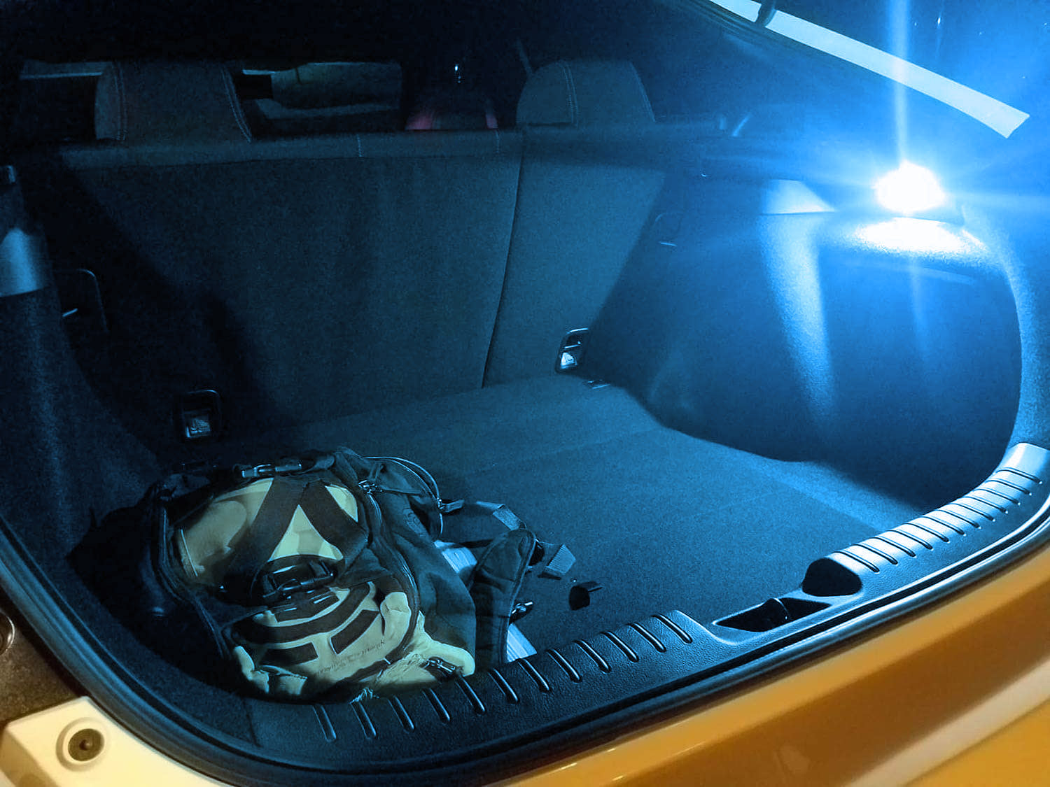 2W Ice Blue Full LED Trunk Cargo Area Light for Ford Mustang Fusion Escape Focus - Upgrade Your Vehicle Lighting for Nighttime Visibility & Style