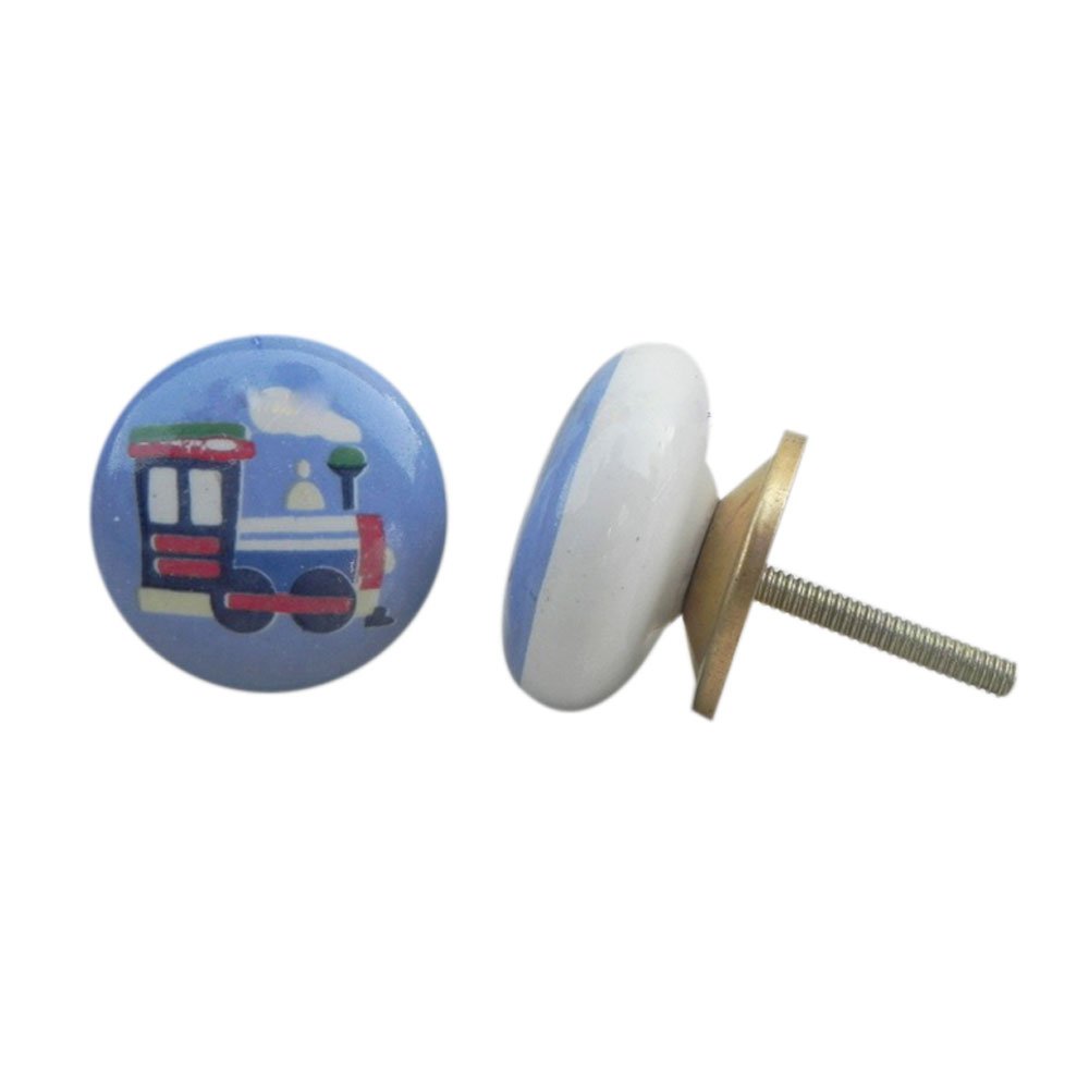 2 Pack Multicolor Ceramic Drawer Knobs - Elegant Kitchen Cabinet & Dresser Hardware Pulls for Home Decor | IndianShelf Luxury Cabinet Handles for Bedroom, Bathroom & Office Furniture