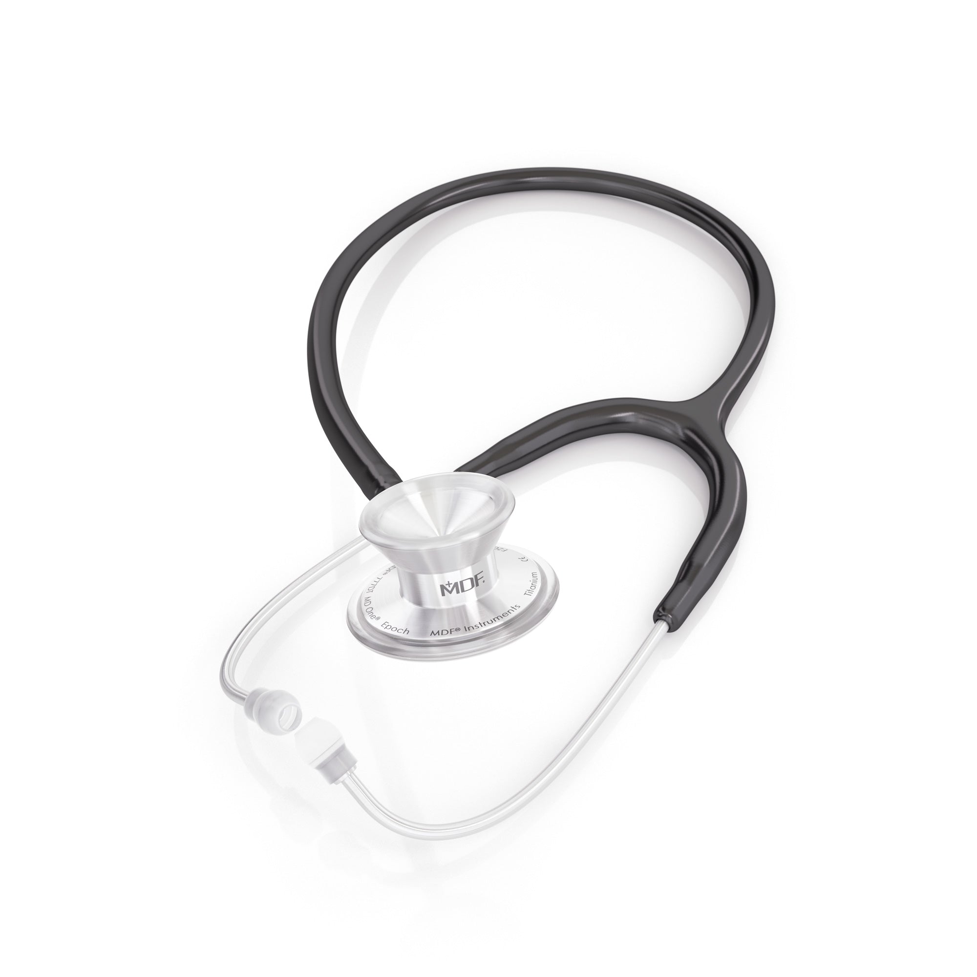 MD One® Epoch® Titanium Adult Stethoscope - Black | Premium Medical Stethoscope for Doctors, Nurses & Healthcare Professionals | Ideal for Cardiac, Lung & Physical Examinations in Clinics & Hospitals