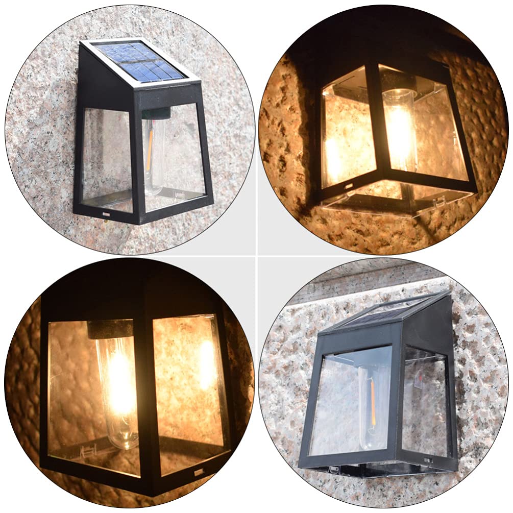 Solar Powered LED Wall Lights for Outdoor Decor - Waterproof Garden, Balcony, Fence & Stairway Lighting | Energy Efficient Solar Lights for Patio, Courtyard & Pathway Illumination (Perfect for Evening Ambience & Safety Lighting)