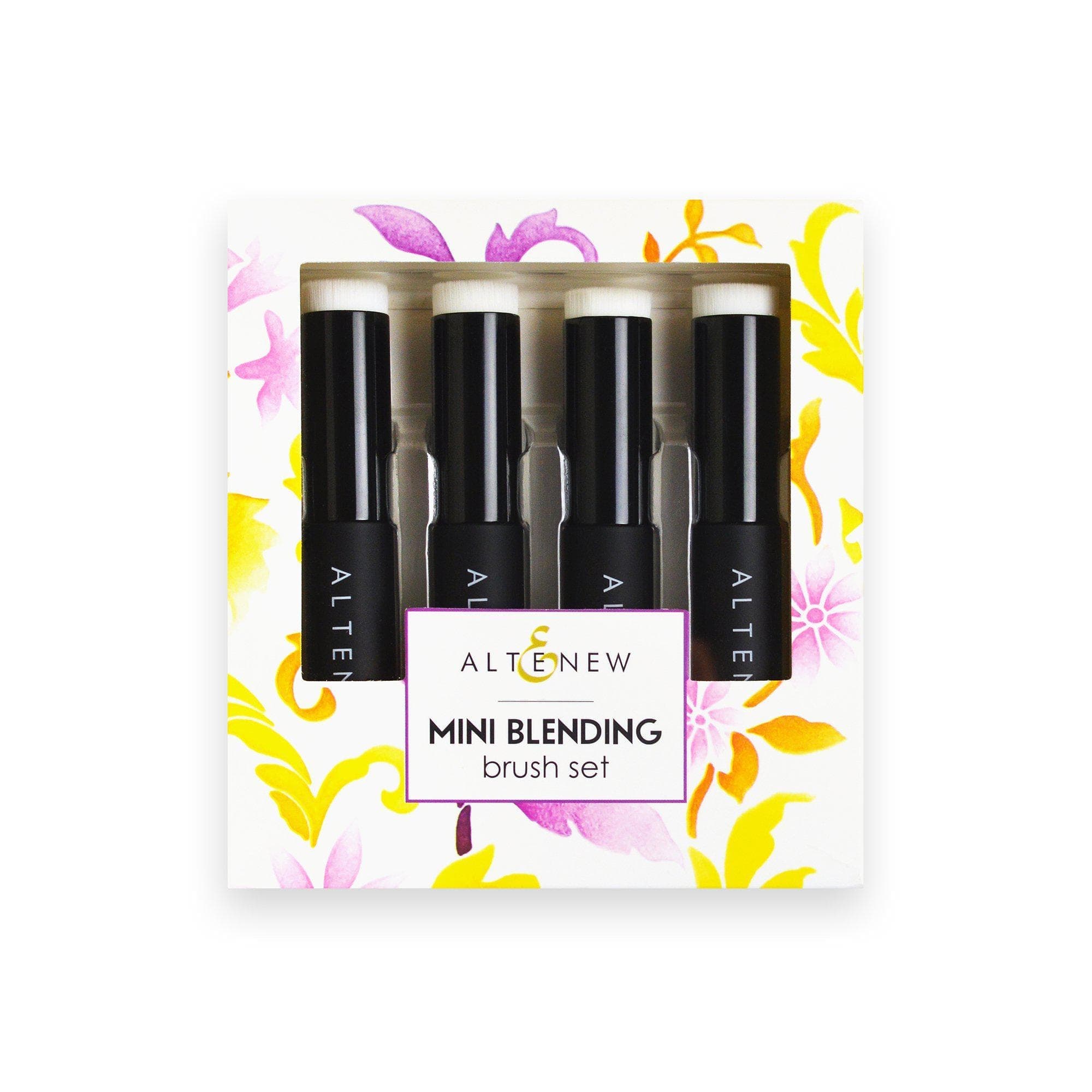 Mini Blending Brush Set with Flat Bristles - Professional Makeup Brushes for Eyeshadow, Foundation & Contouring - Perfect for Travel & Everyday Makeup Application