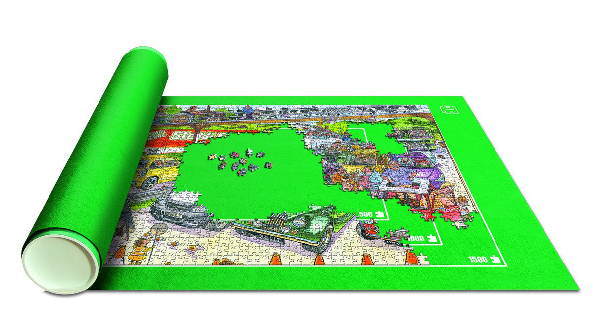 Large Jigsaw Puzzle Roll Mat for 500-1500 Pieces - Portable Storage Solution for Puzzle Enthusiasts | Perfect for Travel, Home Organization & Puzzle Protection