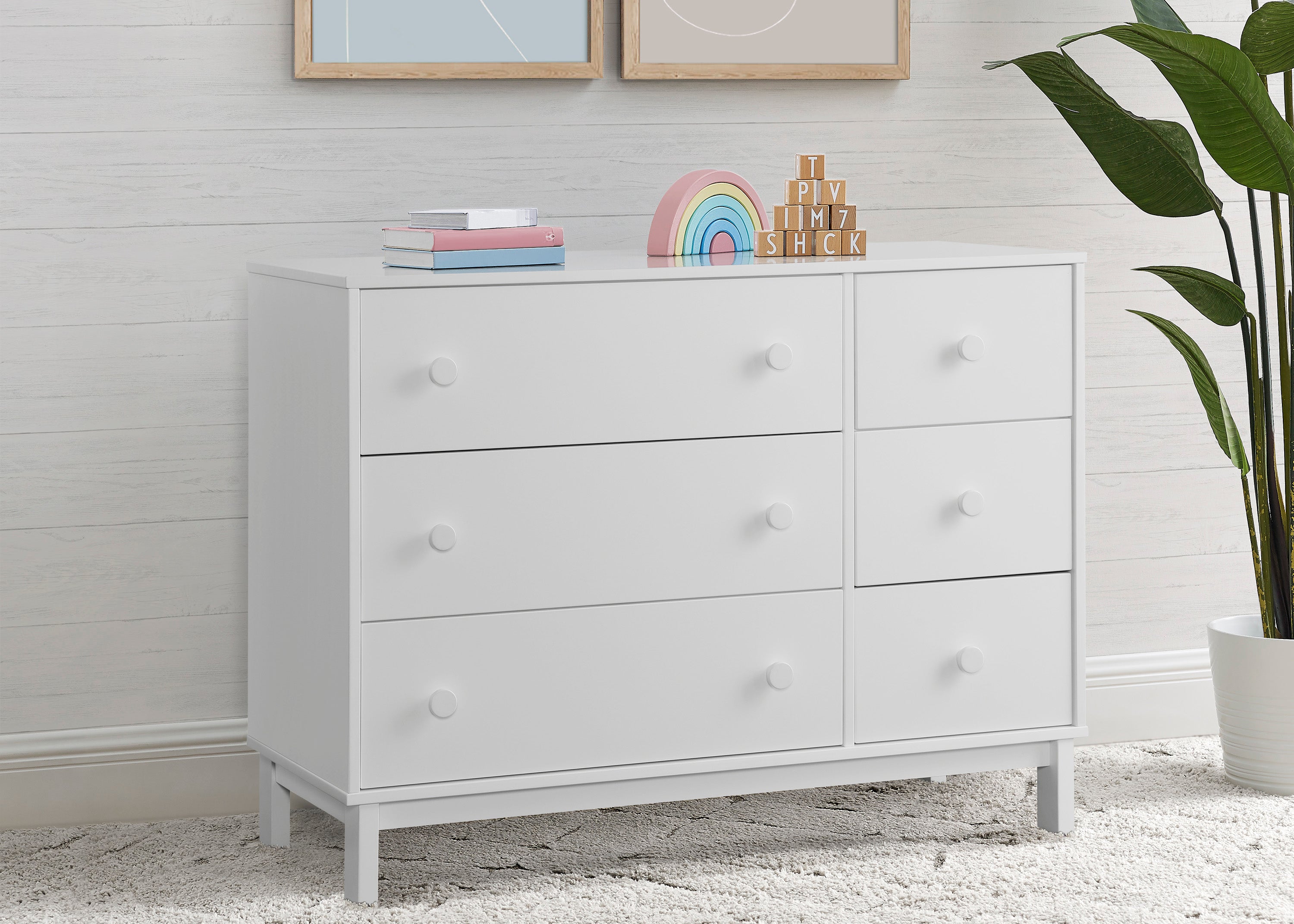 BabyGap Legacy 6-Drawer Dresser with Interlocking Drawers - Nursery Storage Solution for Baby Clothes, Toys & Essentials