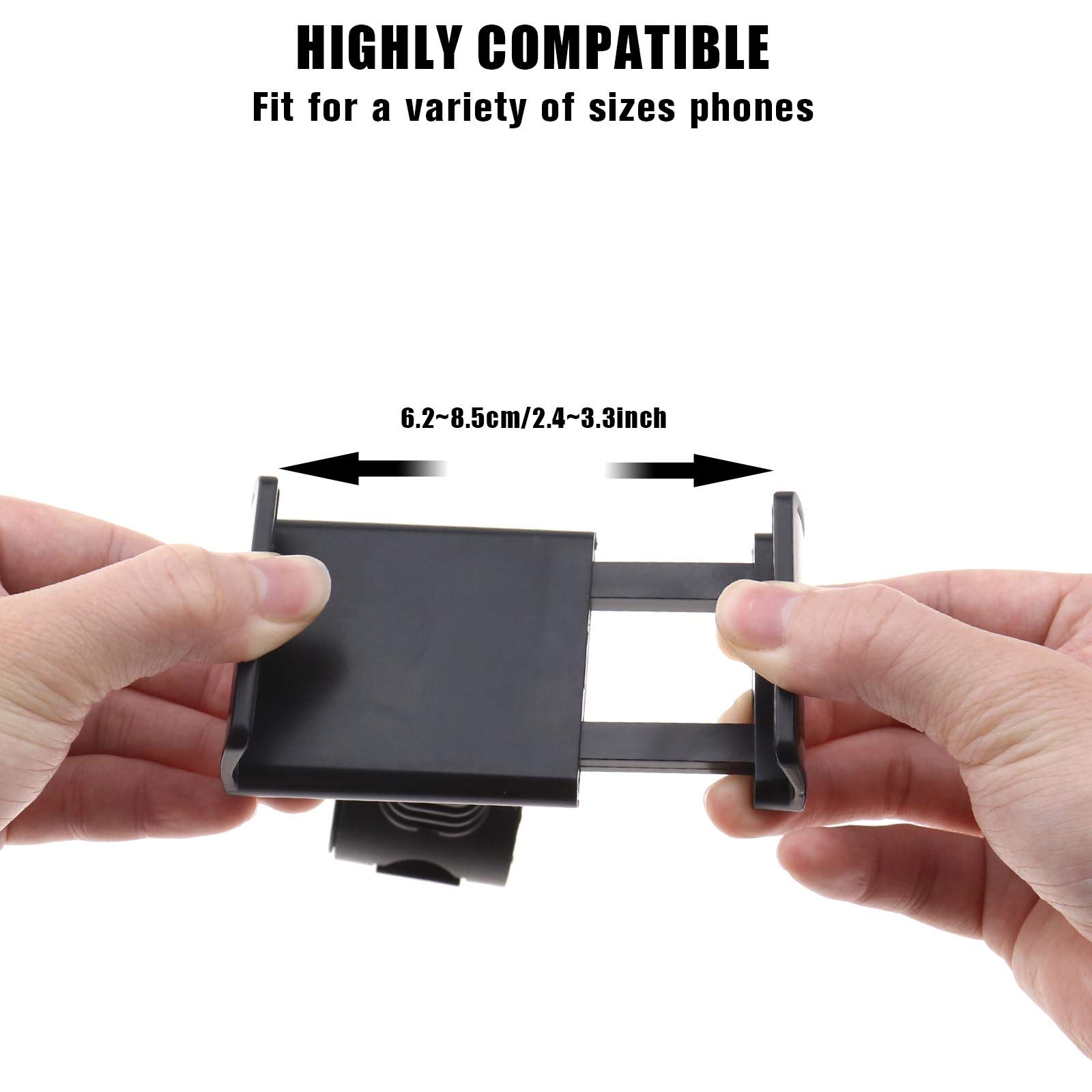 Golf Phone Holder Clip - Swing Recording & Car Headrest Mount for Selfie & Training | Durable Phone Accessories for Golfers & Drivers | Perfect for Golf Practice, Driving Range & Road Trips