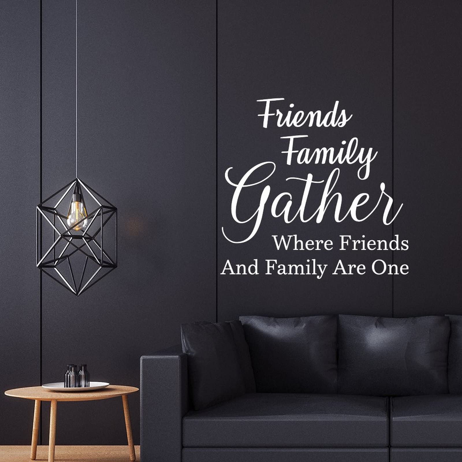 Friends Gather Here Motivational Wall Stickers - 22 Inch Inspirational Decals for Bedroom, Classroom, Kids Room & Nursery Decor | Perfect for Home, Office & School Wall Art