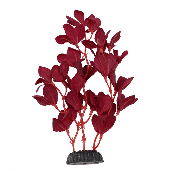 Premium Red Bacopa Silk Aquarium Plants (8 Pack) - Realistic Artificial Fish Tank Decor for Freshwater & Saltwater Aquariums - Perfect for Betta Fish, Goldfish, Shrimp & Tropical Fish Tanks