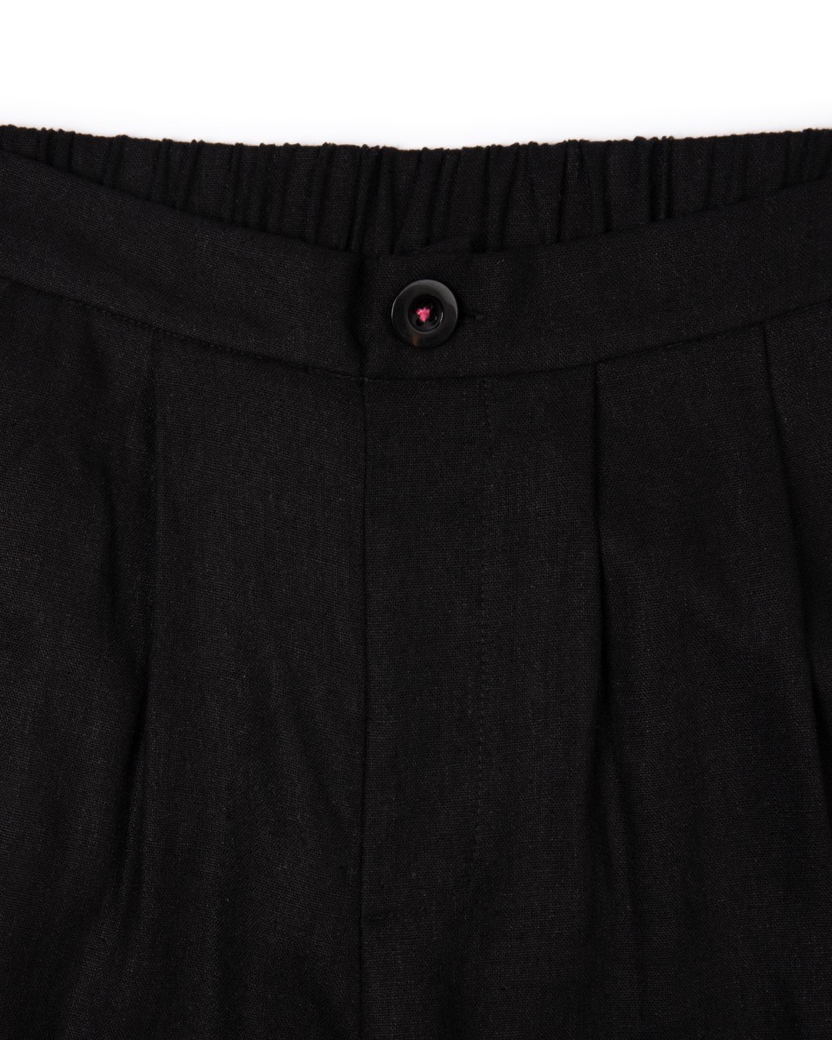 Premium Linen Blend Wide Leg Pants for Women - Comfortable High Waisted Palazzo Trousers in Black - Perfect for Office, Travel & Casual Wear