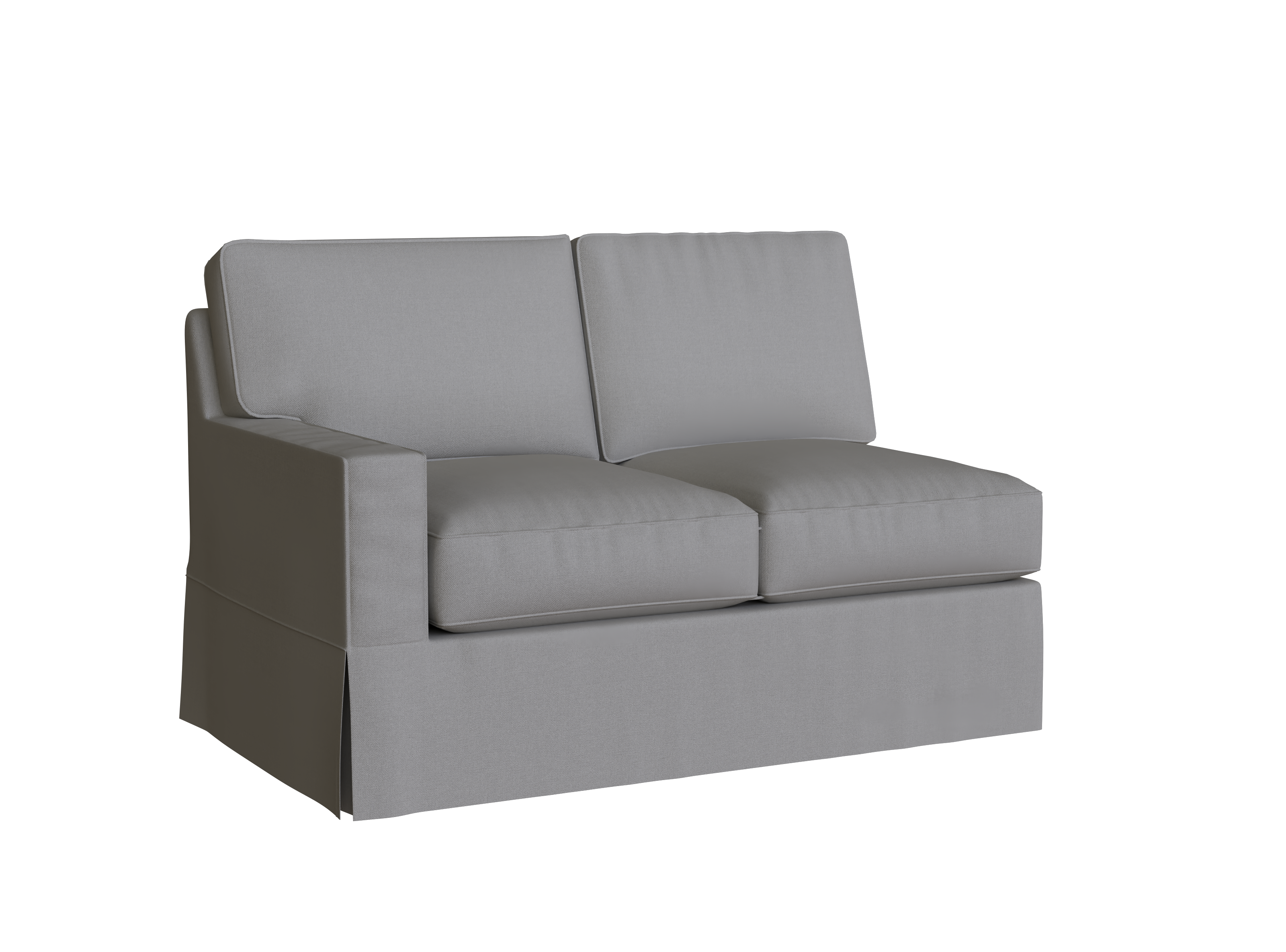 PB Buchanan Square Arm Left Arm Loveseat Slipcover - Replacement Couch Cover for Sectional Sofa, Durable Stretchable Fabric Protector - Perfect for Living Room, Family Room & Home Theater Seating