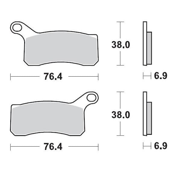 High-Performance Moto Master Brake Pads for KTM 450XC (2008-2010) & 505SX ATV (2010-2013) | 525XC (2008-2013) | Durable Friction Material for Off-Road & Trail Riding