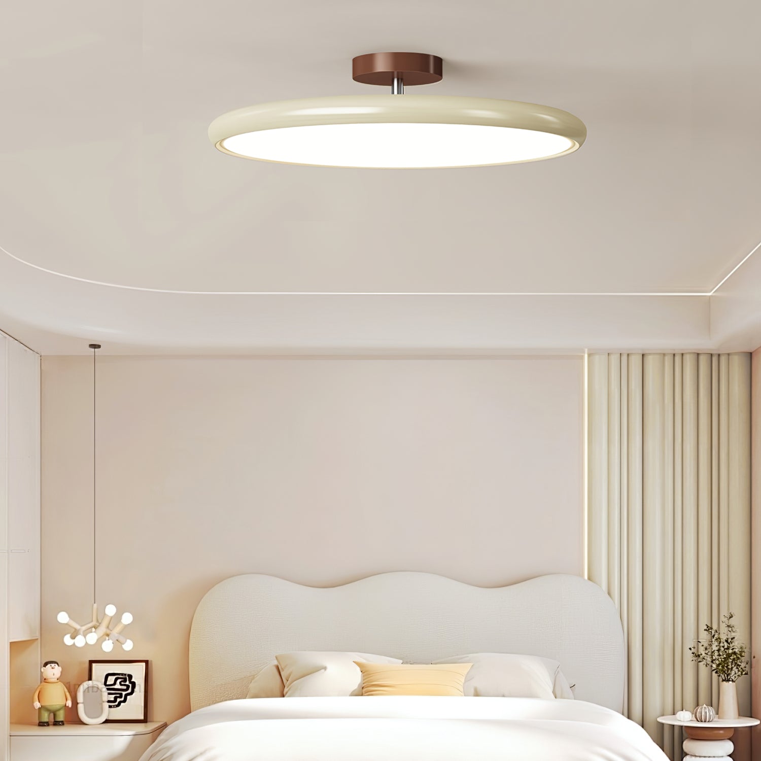 Adjustable Ceiling Lamp with Drift Design - Modern LED Light Fixture for Living Room, Bedroom, and Dining Room Decor