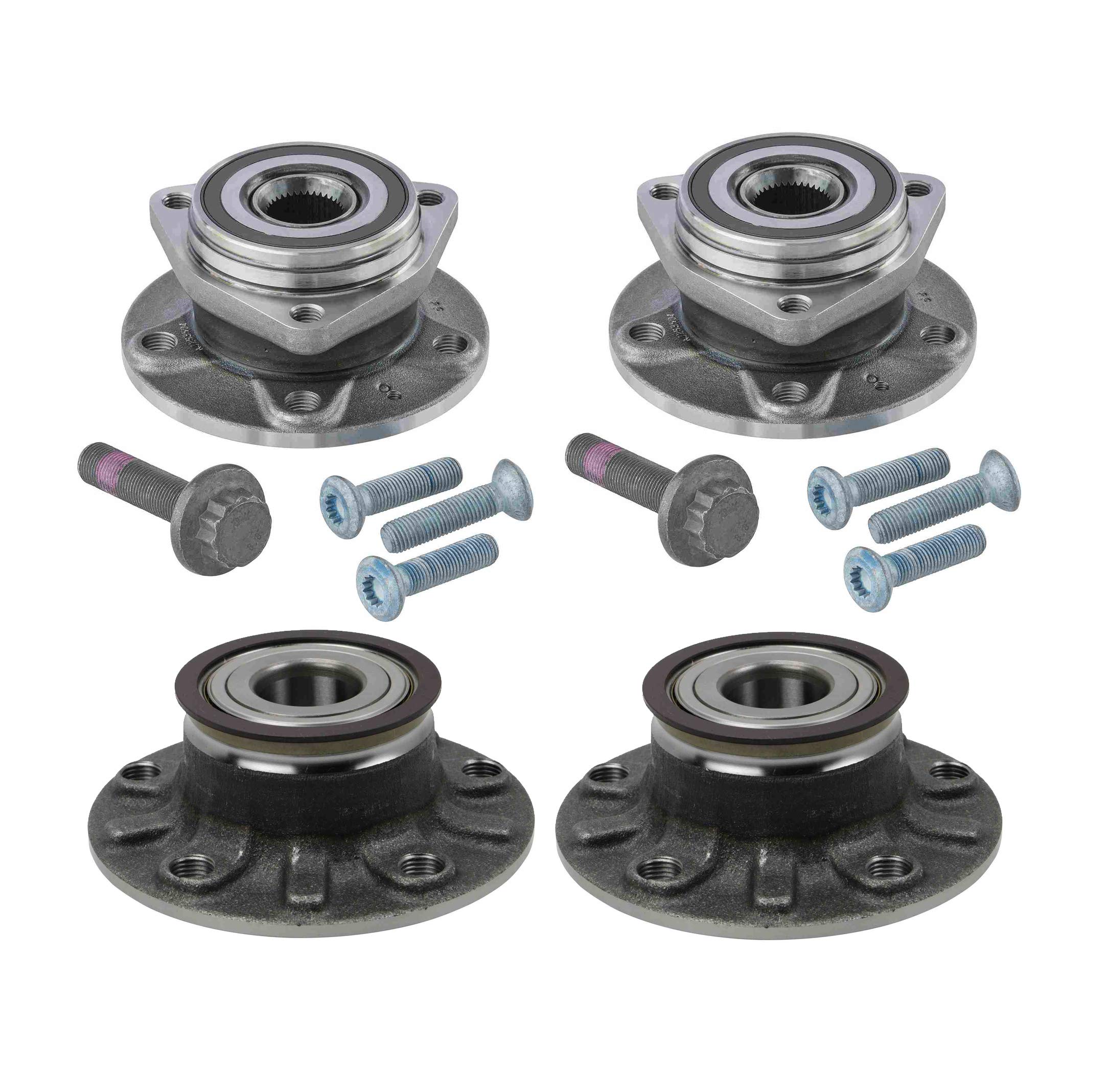 High-Quality Front & Rear Wheel Bearing and Hub Assembly Kit for Audi A3 & VW GTI - Easy Installation, Smooth Ride - Perfect for City Commuting & Highway Driving
