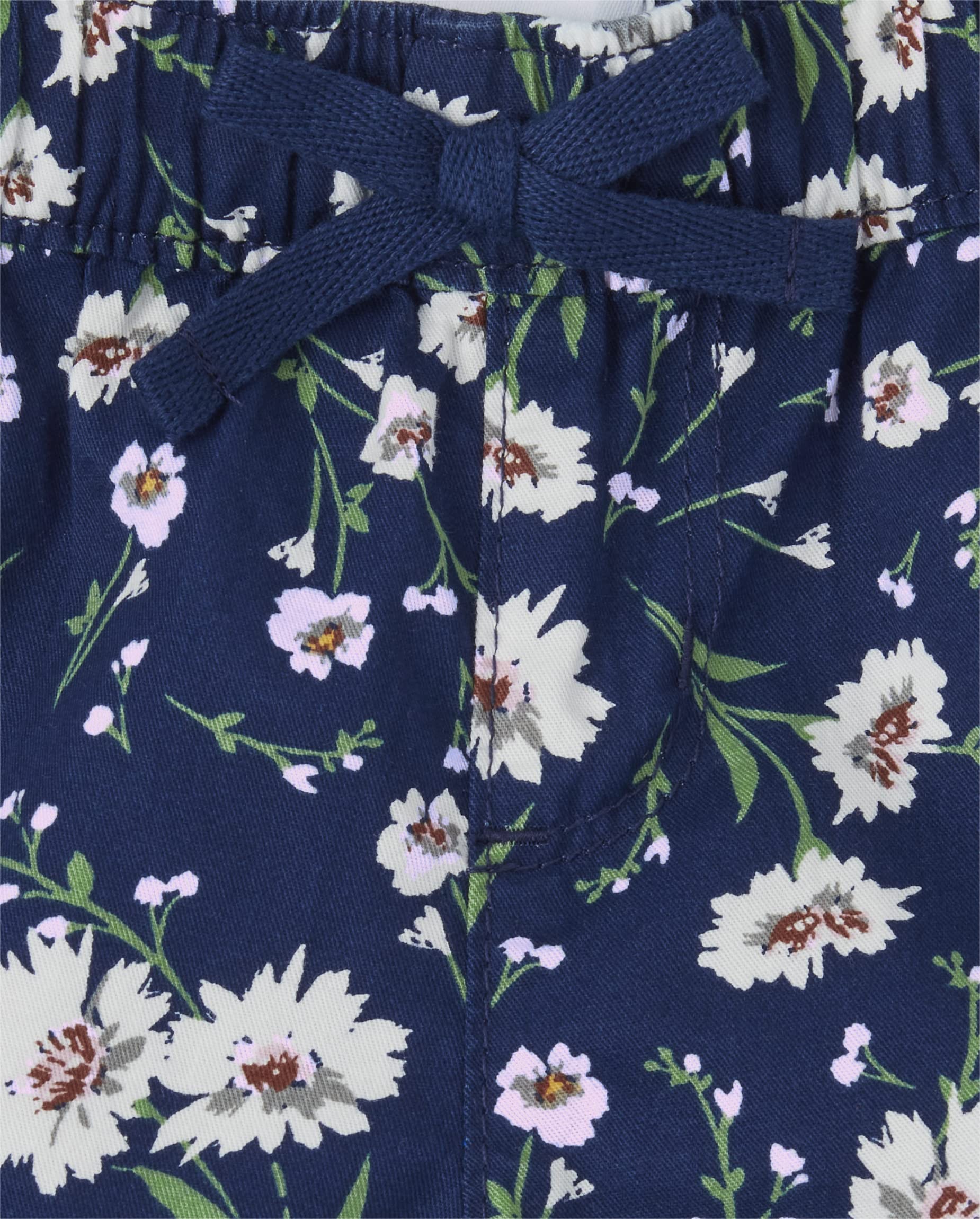 Girls' Denim Twill Pull-On Shorts for Play & School