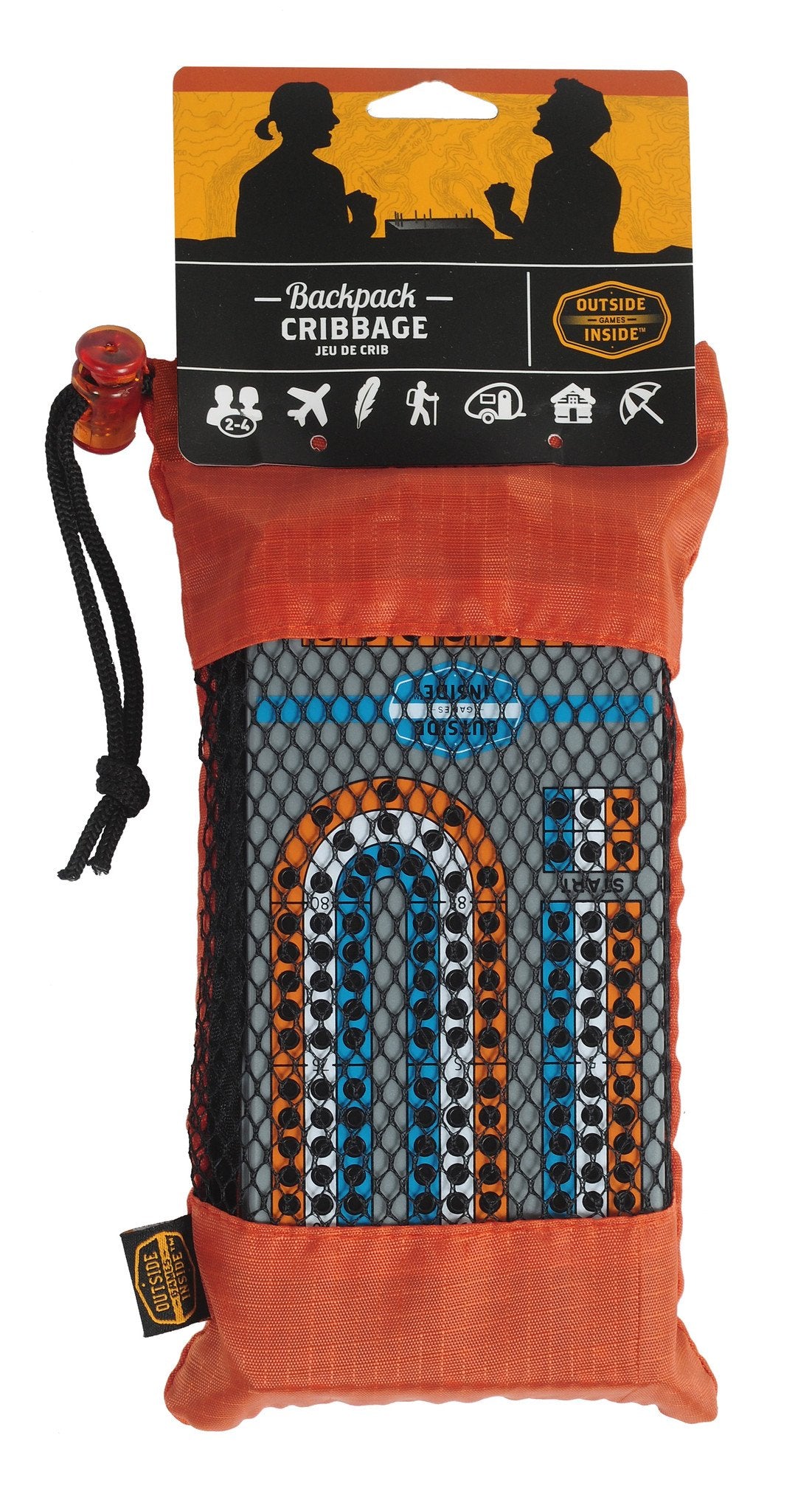 Portable Backpack Cribbage Board Game Set - Travel & Outdoor Cribbage for Camping, Hiking & Road Trips