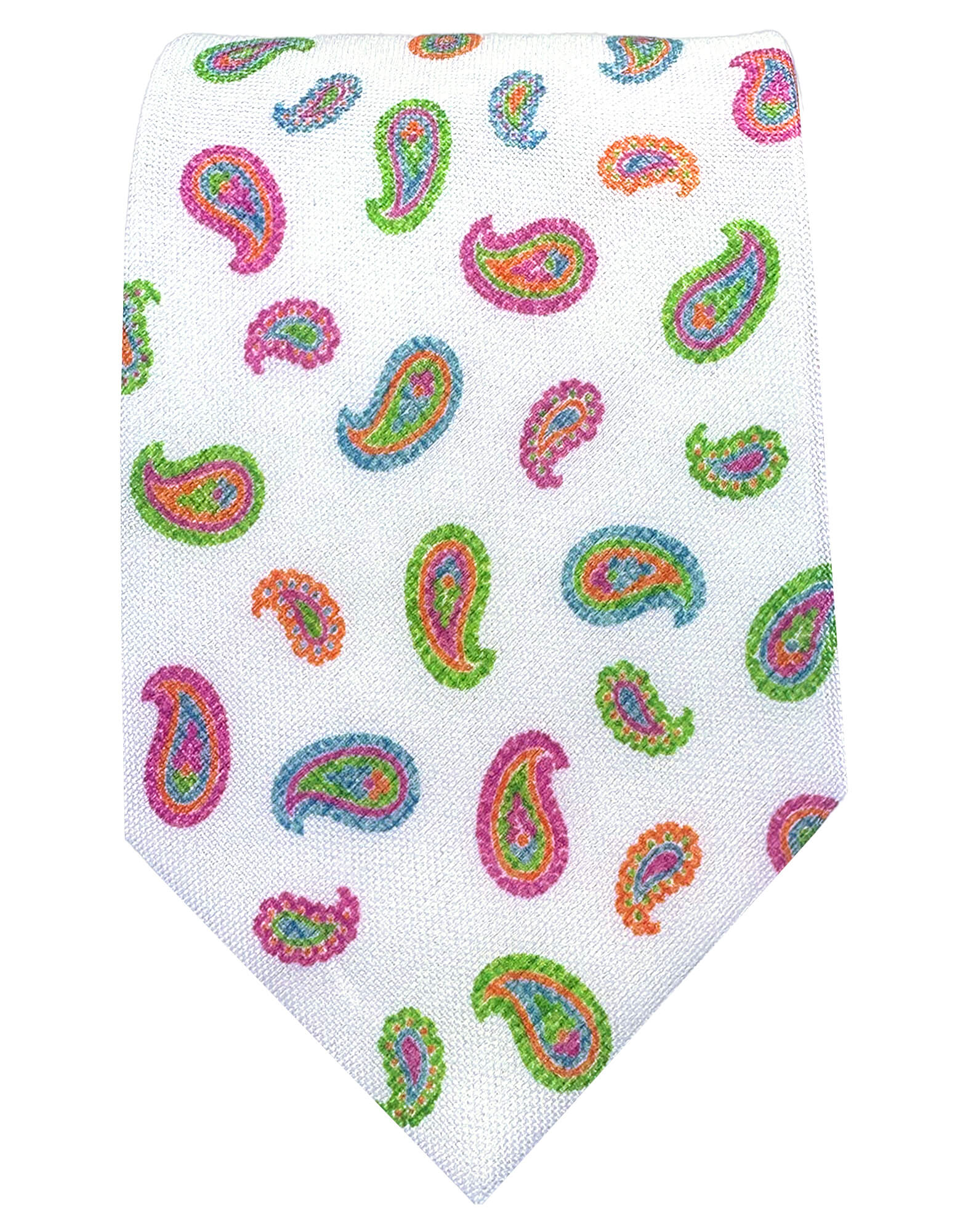 CANTINI Varenna Paisley Tie - Stylish Green Silk Necktie for Men | Perfect for Weddings, Business Meetings & Formal Events