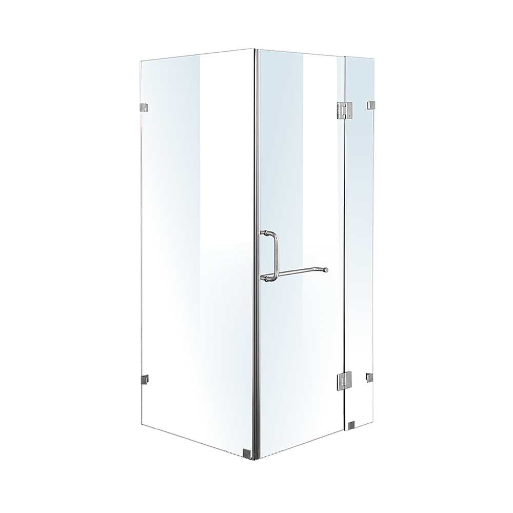 Frameless 10mm Glass Shower Screen 1000 x 900mm - Modern Bathroom Enclosure by Della Francesca | Perfect for Walk-in Showers, Wet Rooms & Spa Bathrooms