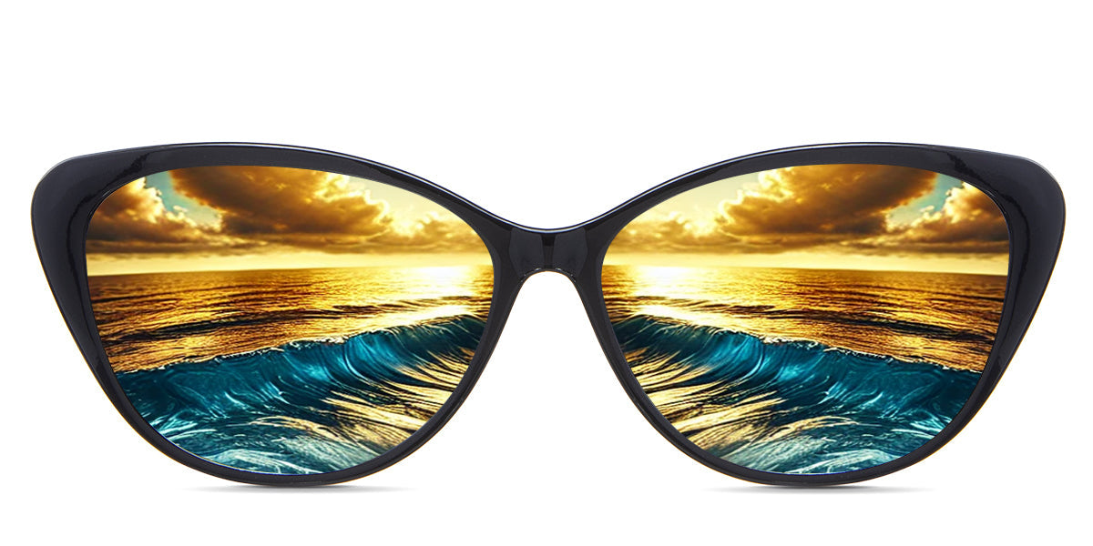 Amber Women's Prescription Polarized Sunglasses - UV Protection & Glare Reduction for Driving, Fishing & Outdoor Activities