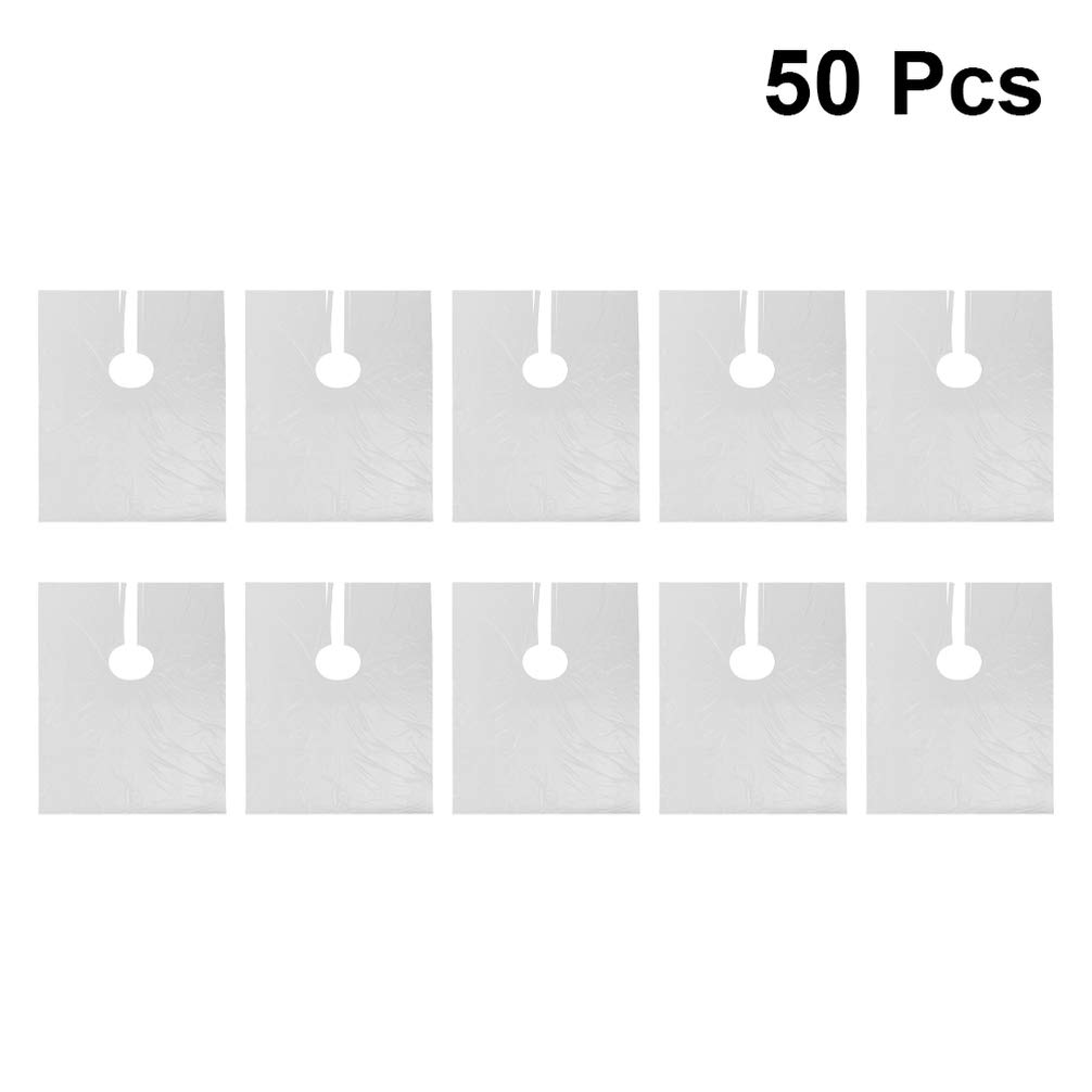 50pcs Disposable Hairdressing Capes - Waterproof Plastic Haircut Styling Bibs & Barber Shawls for Salon & Home Use - Perfect for Haircuts, Coloring, Styling & Grooming