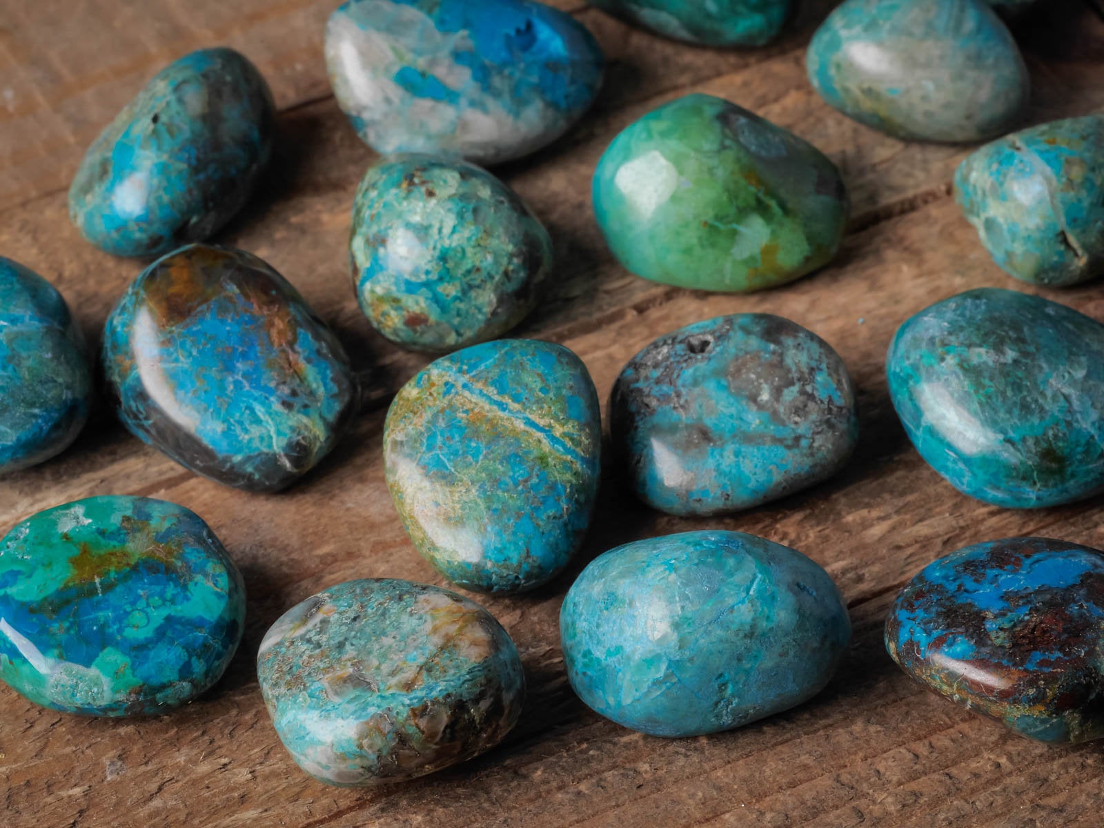 CHRYSOCOLLA Tumbled Stones - Natural Healing Crystals for Meditation, Stress Relief & Positive Energy | Perfect for Reiki, Home Decor & Spiritual Wellness
