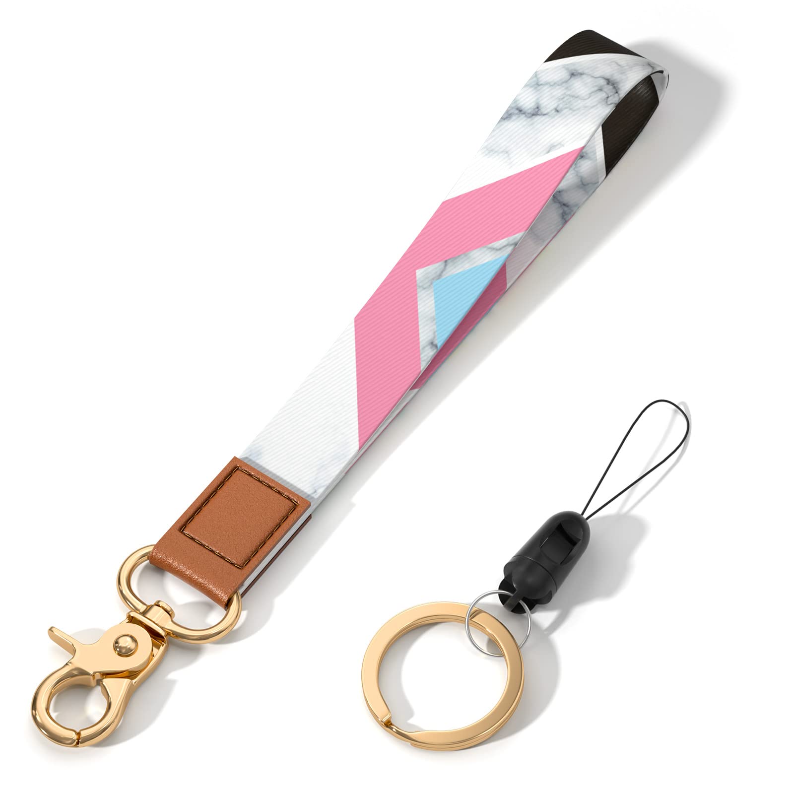Stylish Wrist Lanyard Keychain - Adjustable Wristlet Strap for Keys, ID Badges, Cards & Phone (Men & Women) - Perfect for Work, Travel & Outdoor Activities