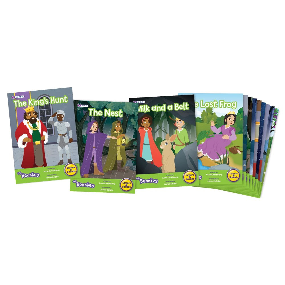 Beanstalk Books: The Beanies Hi Lo Diversity Decodables - 12 Book Set for Phase 4 Reading | Engaging Phonics Books for Struggling Readers & ESL Students | Perfect for Classroom & Homeschool Learning