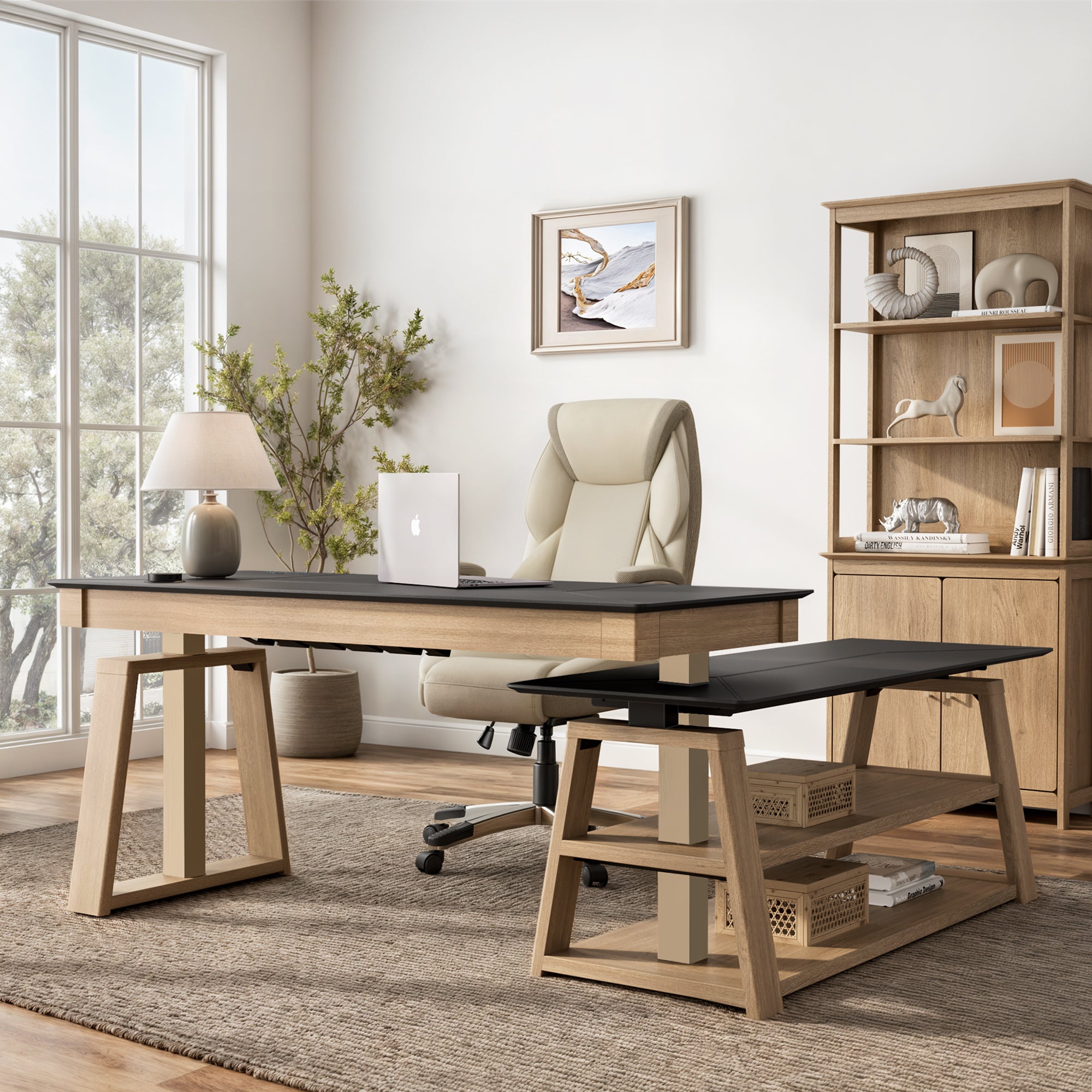 Ark EX Executive Standing Desk (60x26) - Adjustable Height Electric Standing Desk for Home & Office - Ergonomic Workstation for Productivity & Comfort