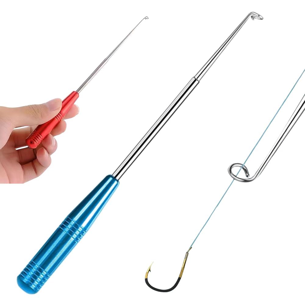 Stainless Steel Fish Hook Remover Tool - Quick Release Dehooking Device with Storage Tube | Fishing Accessories for Safe & Easy Hook Removal | Perfect for Freshwater & Saltwater Fishing