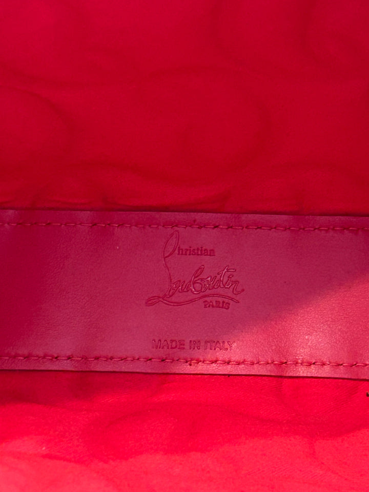 Christian Louboutin Loubila Shoulder Bag for Women - Luxury Leather Crossbody Purse with Signature Red Sole, Perfect for Evening Parties & Date Nights