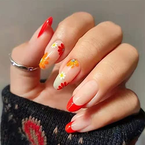 Sunflower False Nails