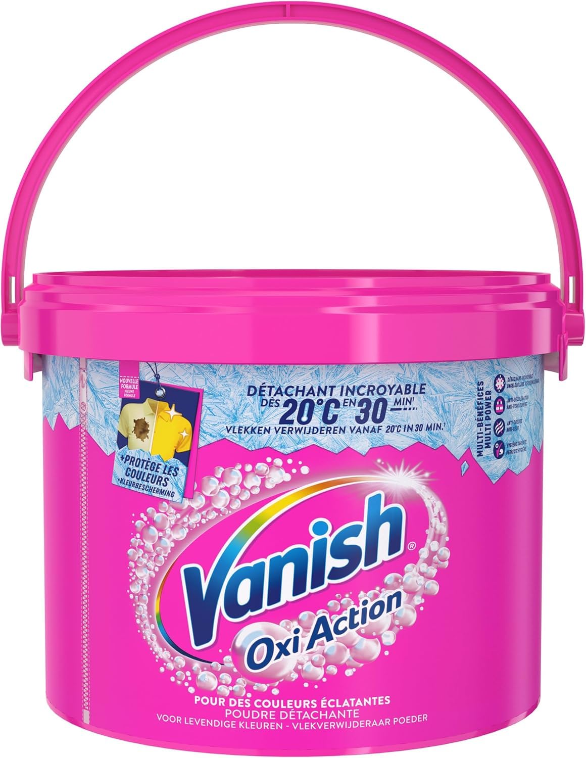 Vanish Oxi Action Stain Remover Powder - 3 Pack (2.7kg Each) | Effective at 20°C | Laundry Stain Removal for Clothes, Carpets & Upholstery