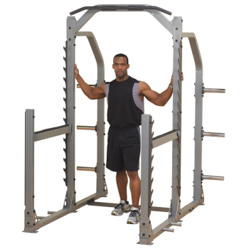 Body Solid SMR1000 ProClub Line Multi Squat Rack - Heavy Duty Home Gym Equipment for Strength Training & Weightlifting | Perfect for Garage, Basement & Home Workouts