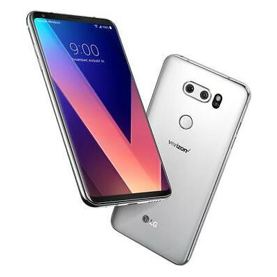 LG V30 VS996 64GB Silver Unlocked Smartphone - Verizon Compatible, CDMA/GSM, Water Resistant - Perfect for Streaming, Gaming & Photography
