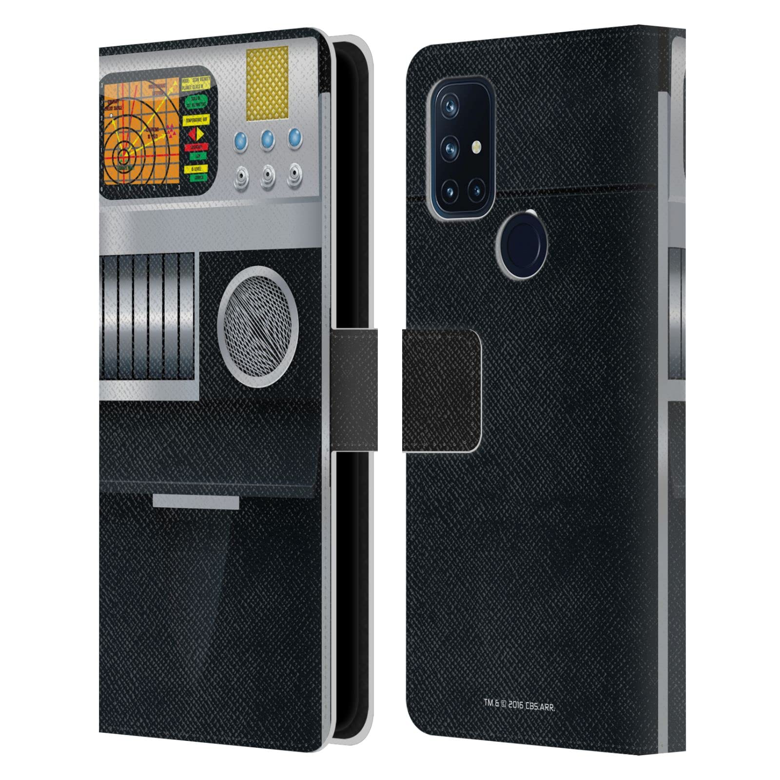 Official Star Trek Tricorder Leather Wallet Case for OnePlus Nord N10 5G - Licensed Book Style Phone Cover | Perfect for Trekkies, Sci-Fi Fans & Daily Use