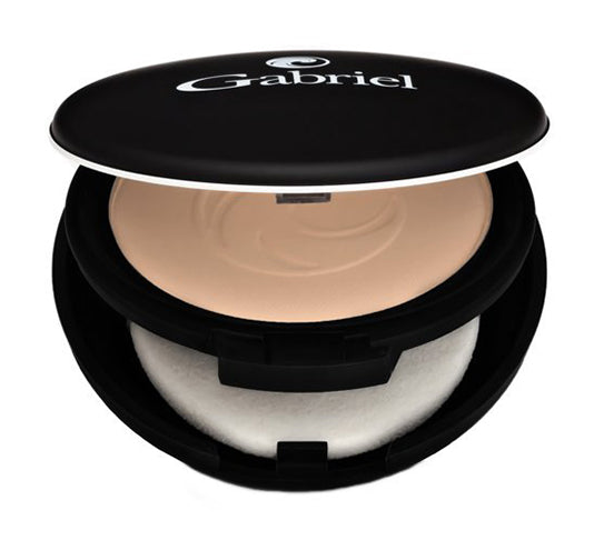 Gabriel Natural Compact Powder Foundation - Lightweight, Oil-Control & Long-Lasting for Flawless Makeup | Perfect for Daily Wear, Touch-Ups & On-the-Go Beauty