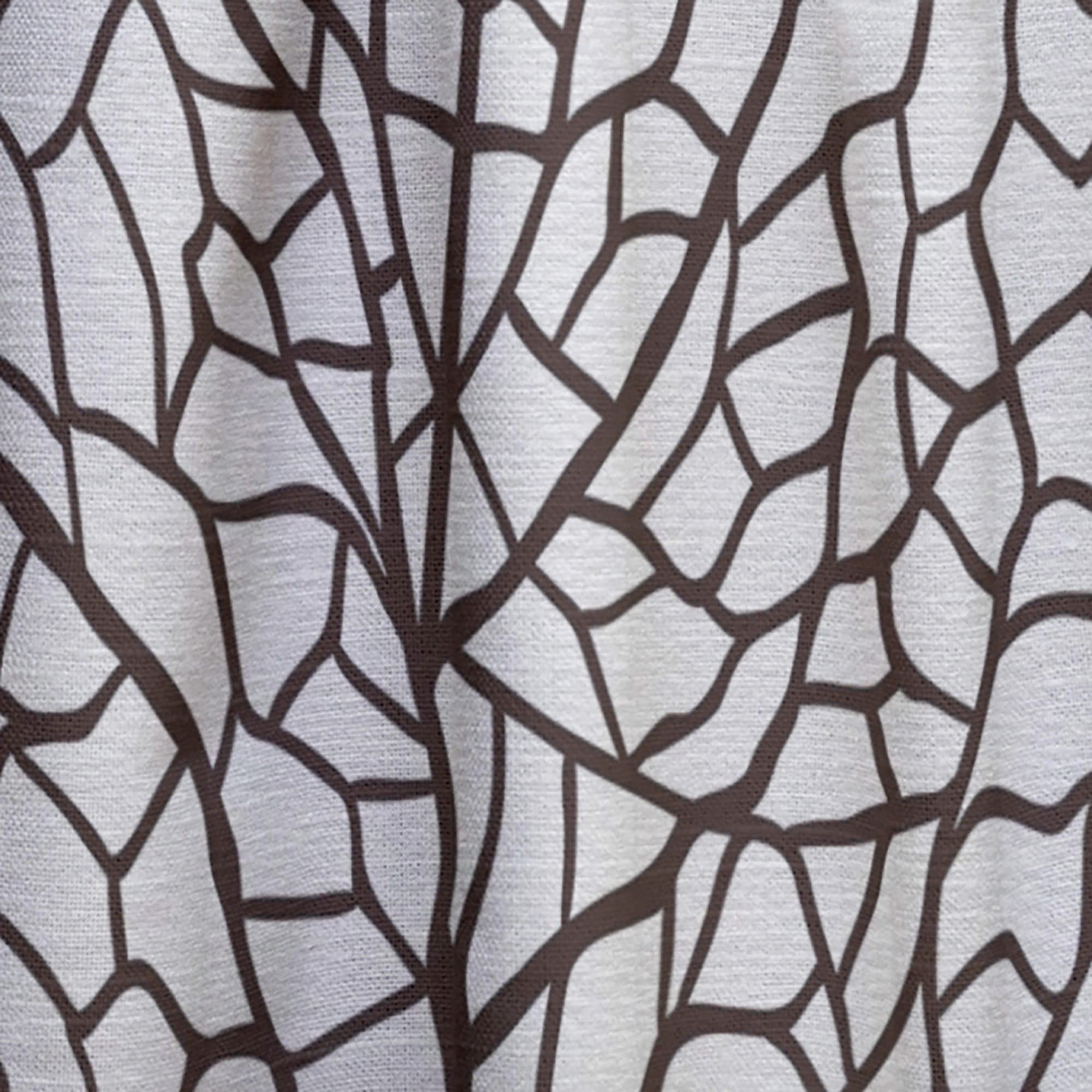 Stylized Leaf Design Thermal Insulated Curtains for Bedroom & Living Room - 52x90 Single Panel Window Drapes - Perfect for Home Decor & Energy Efficiency