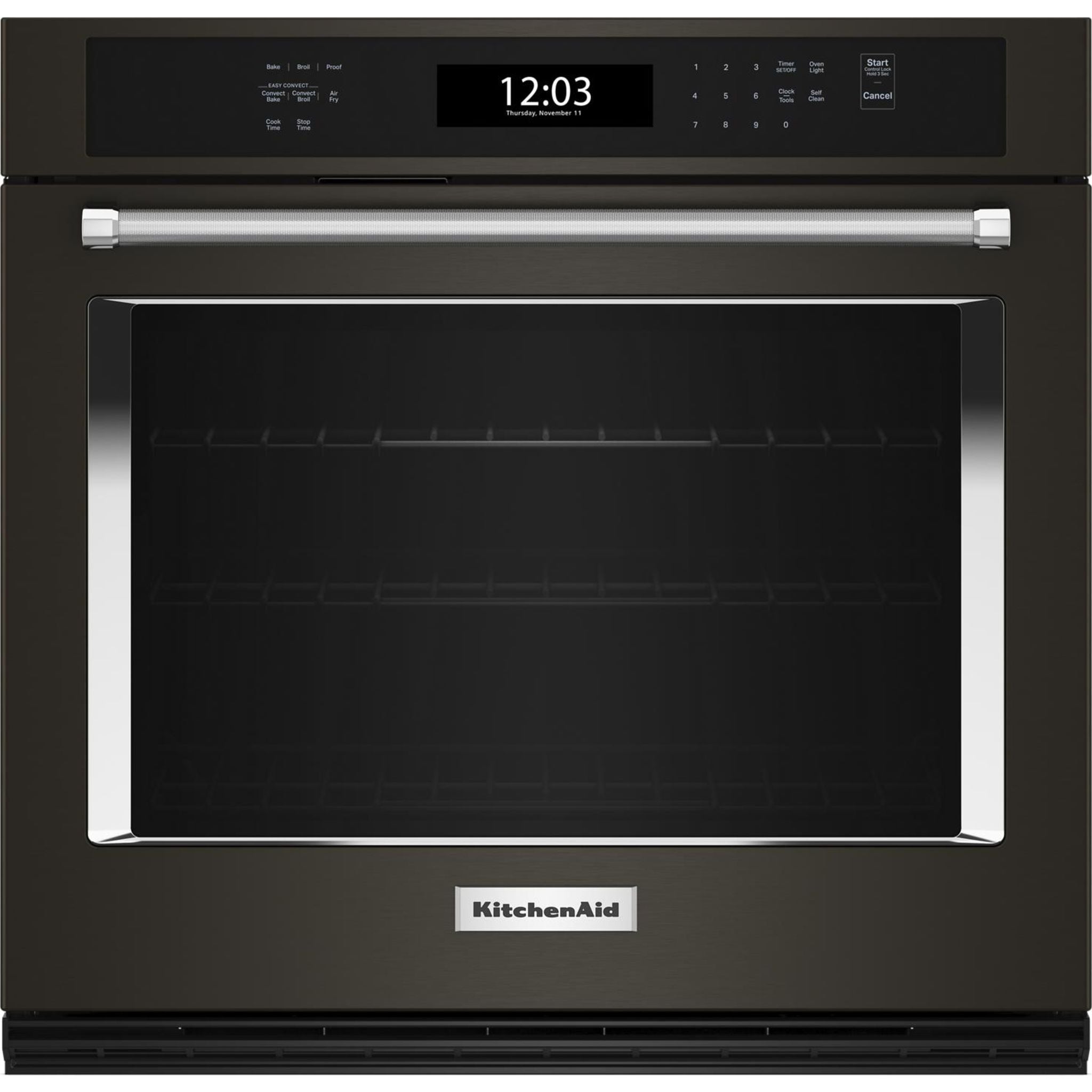 KitchenAid KOES530PBS 30-Inch True Convection Wall Oven - Black Stainless Steel | Built-In Electric Oven for Baking, Roasting & Broiling | Perfect for Modern Kitchens & Home Chefs