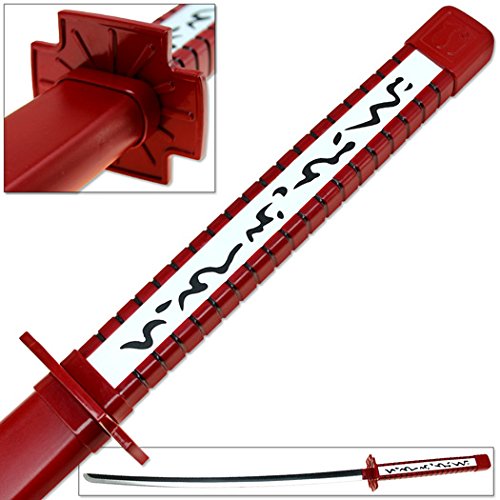 Akame Ga Kill Anime Katana Replica - Deep Red Japanese Samurai Sword for Cosplay, Collection & Display