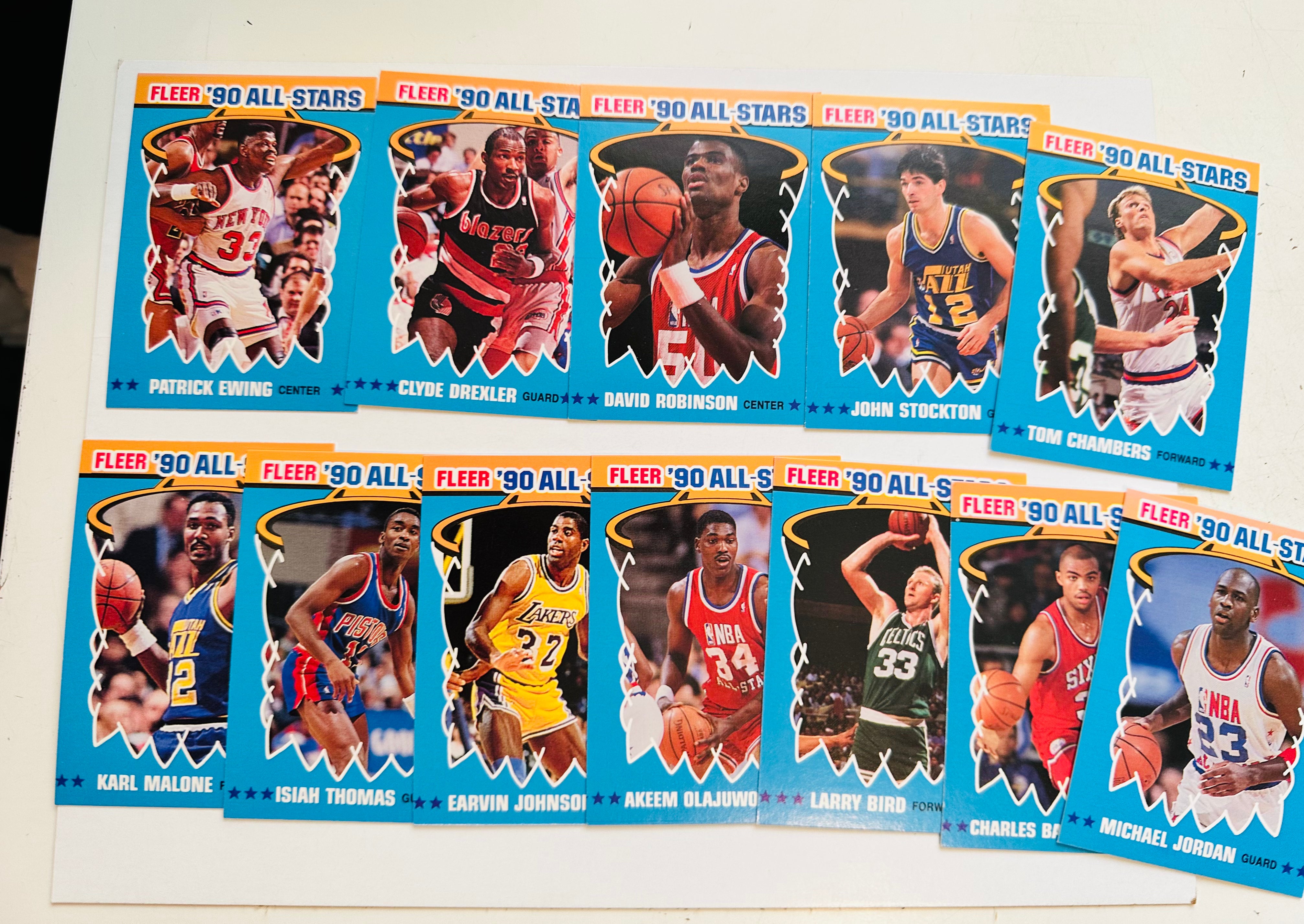 1990 Fleer Basketball Insert Stickers Set - Complete Collection for NBA Fans, Collectors & Card Enthusiasts - Perfect for Display, Trading & Memorabilia Preservation