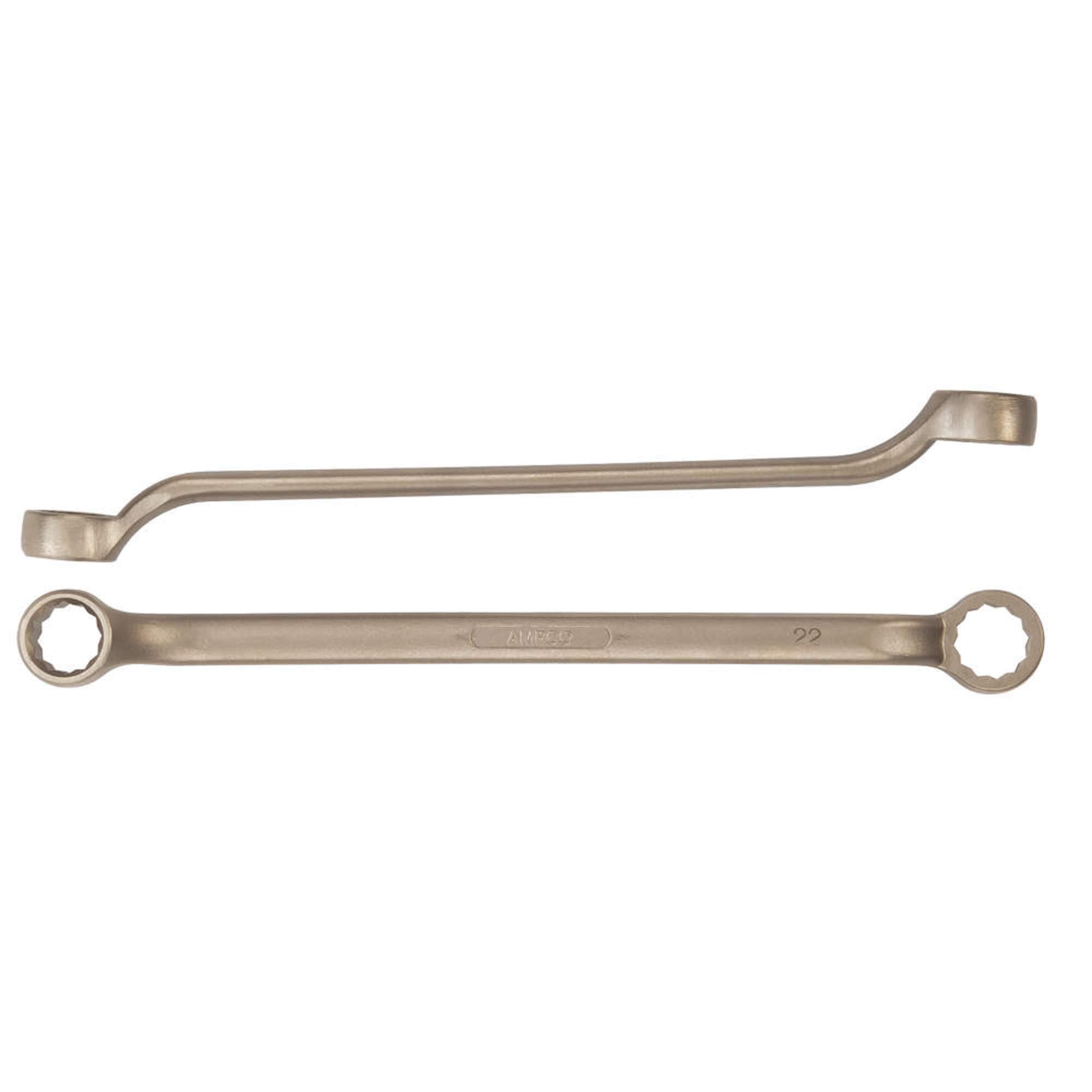 **Ampco Non-Sparking Safety Wrench - Double Box 27x30mm, Non-Magnetic & Corrosion Resistant - Ideal for Oil & Gas, Chemical Plants & Hazardous Environments**