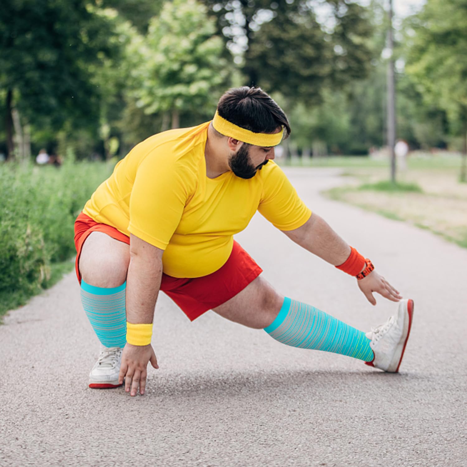 **Best Plus Size Compression Socks for Women & Men – Wide Calf 15-20 mmHg for Circulation Support & Recovery – Ideal for Travel, Work & Post-Workout Relief**