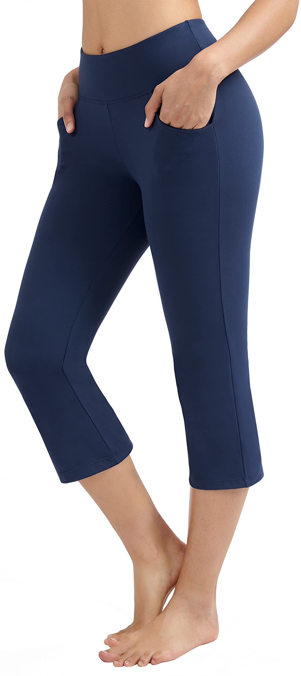 Ewedoos Women's High Waisted Bootcut Yoga Pants with Pockets - Bootleg Workout Pants for Yoga, Gym & Casual Wear