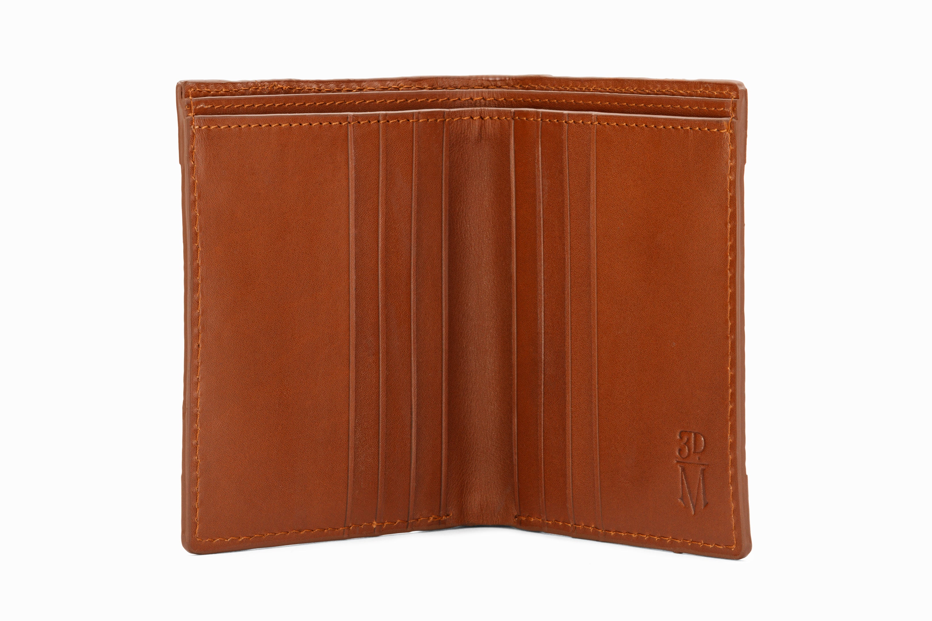 Premium Hip Fold Leather Wallet - Genuine Crocodile Embossed Brown RFID Blocking for Men | Slim Bifold Design for Everyday Carry & Travel Essentials