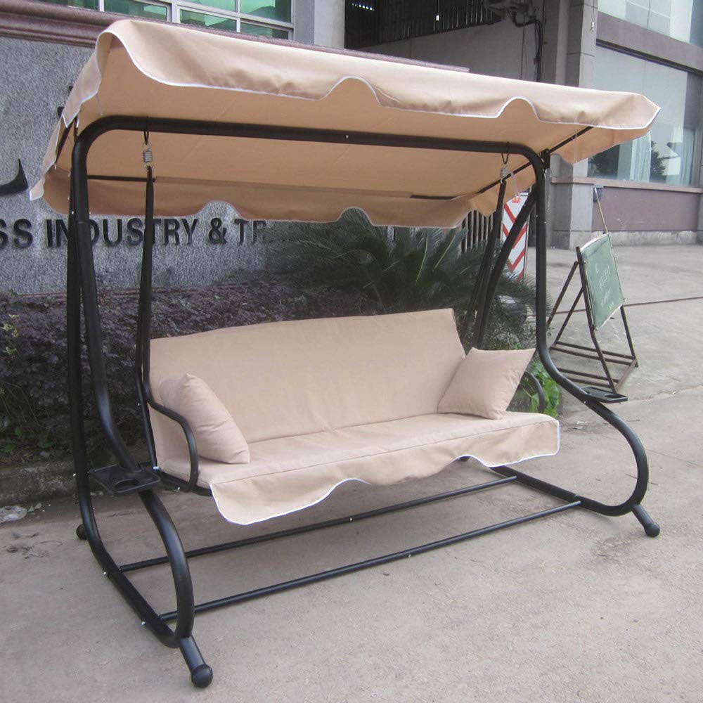 Waterproof Solid Swing Tent Gazebo Canopy - Outdoor Rainproof Shade Shelter for Garden, Patio, and Backyard - Perfect for Summer BBQs, Picnics, and Relaxing Outdoors