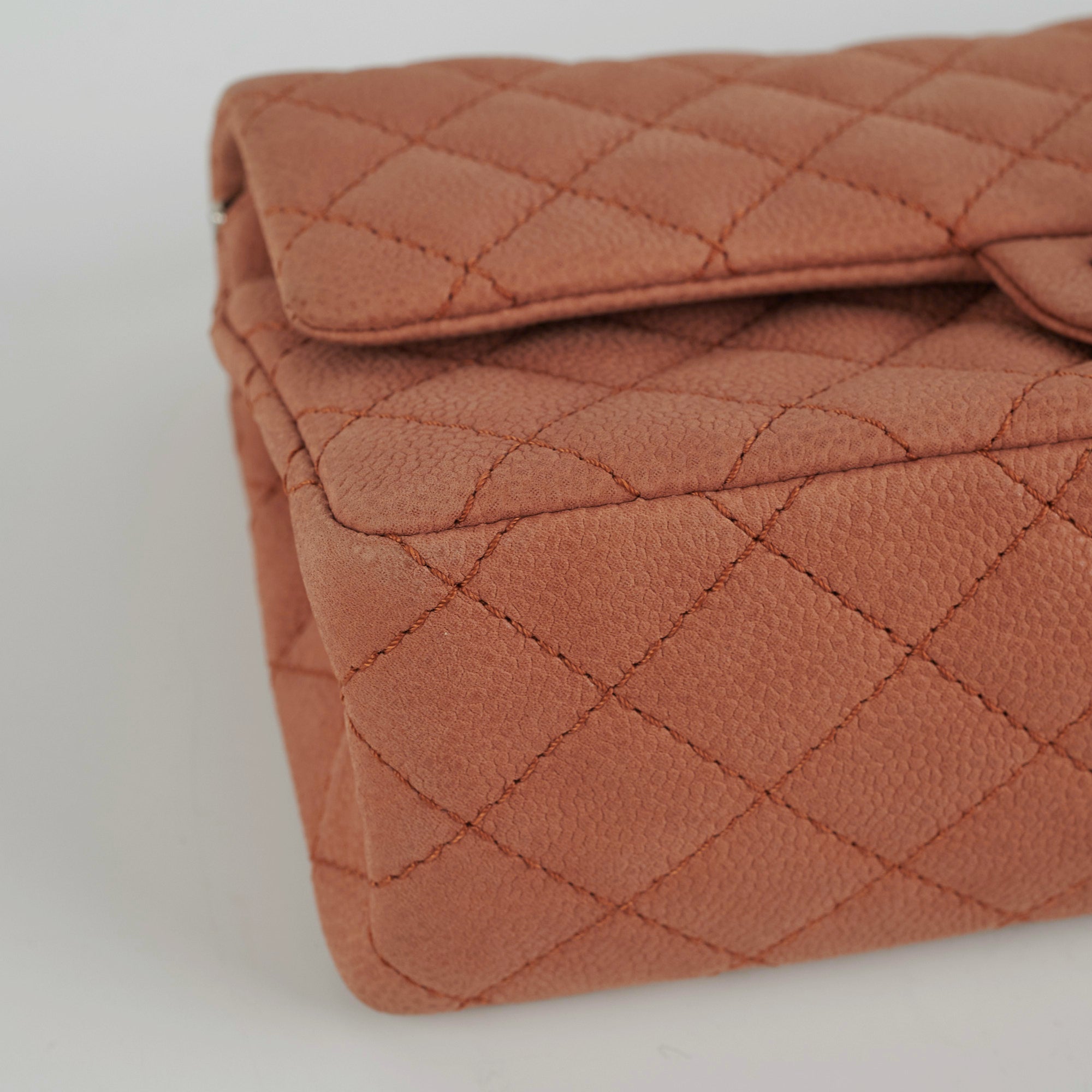 Chanel 2.55 Reissue 226 Handbag in Nubuck Caviar Leather Terracotta Color - Luxury Crossbody Bag for Women, Perfect for Date Night & Special Occasions