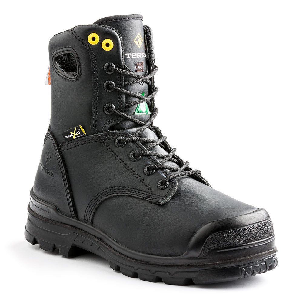 Terra Paladin Unisex Composite Toe Work Boots with Internal Metatarsal Guard - Safety Shoes for Construction, Warehouse & Industrial Work (Model 2988B)