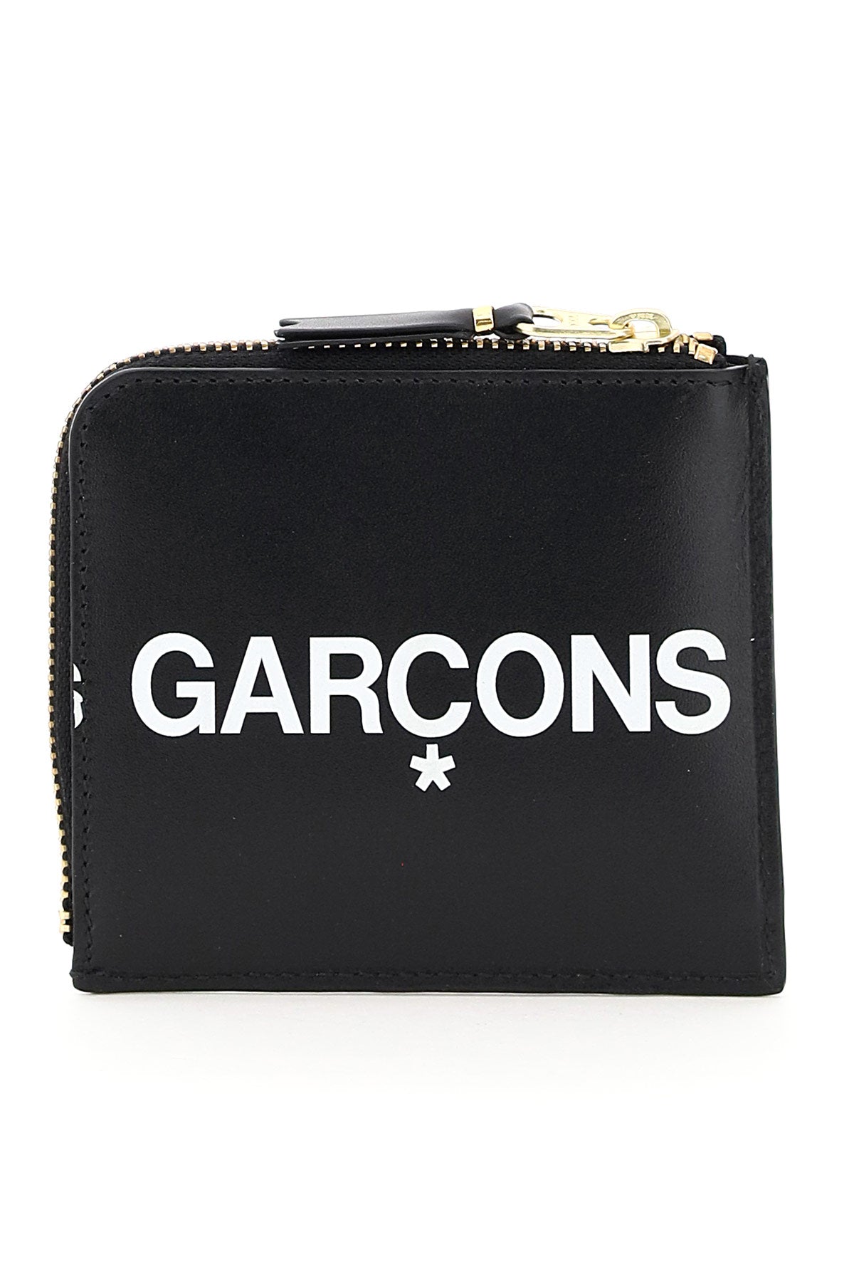 Comme des Garcons Zip Wallet with Large Logo - Stylish & Functional for Everyday Use and Travel