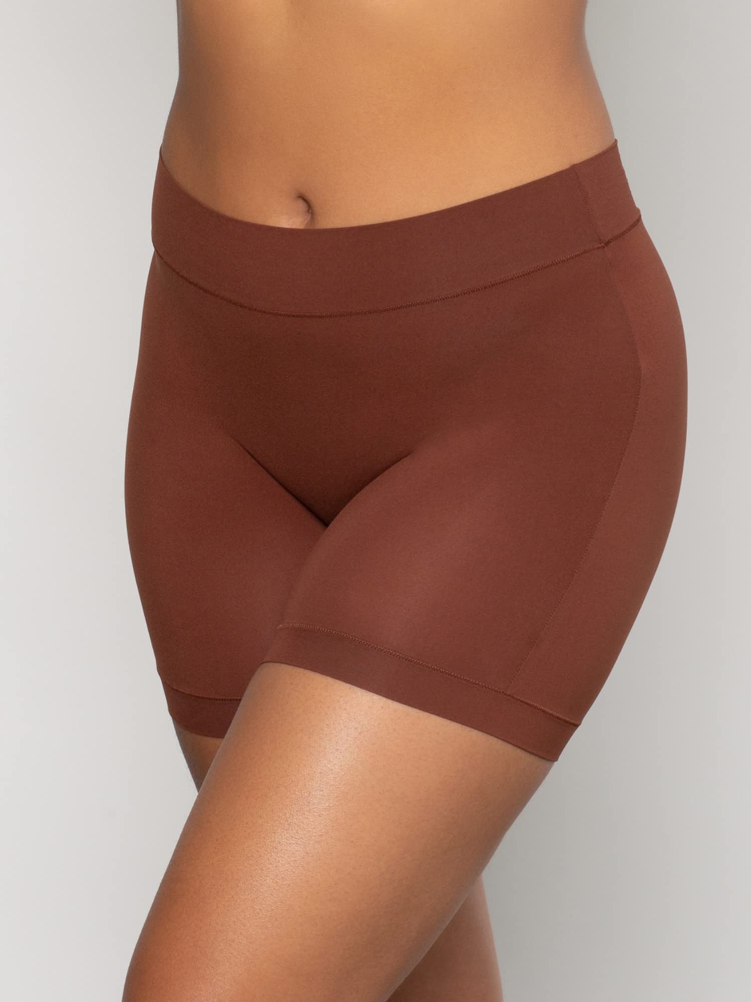 Curvy Couture Women's Slip Shorts - Seamless Underwear for Comfort & Coverage - Perfect for Dresses, Skirts & Everyday Wear